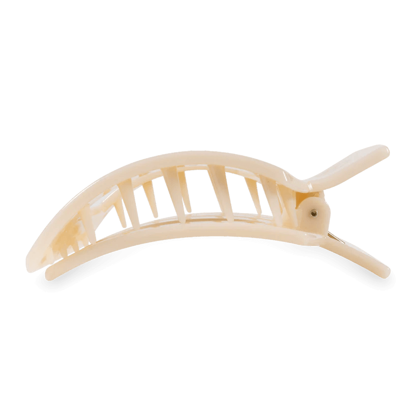 Almond Beige Teleties Flat Square Clip - Southern Chic Tees & Boutique