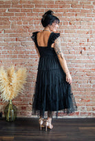 Black Smocked Tiered Midi Dress - Southern Chic Tees & Boutique
