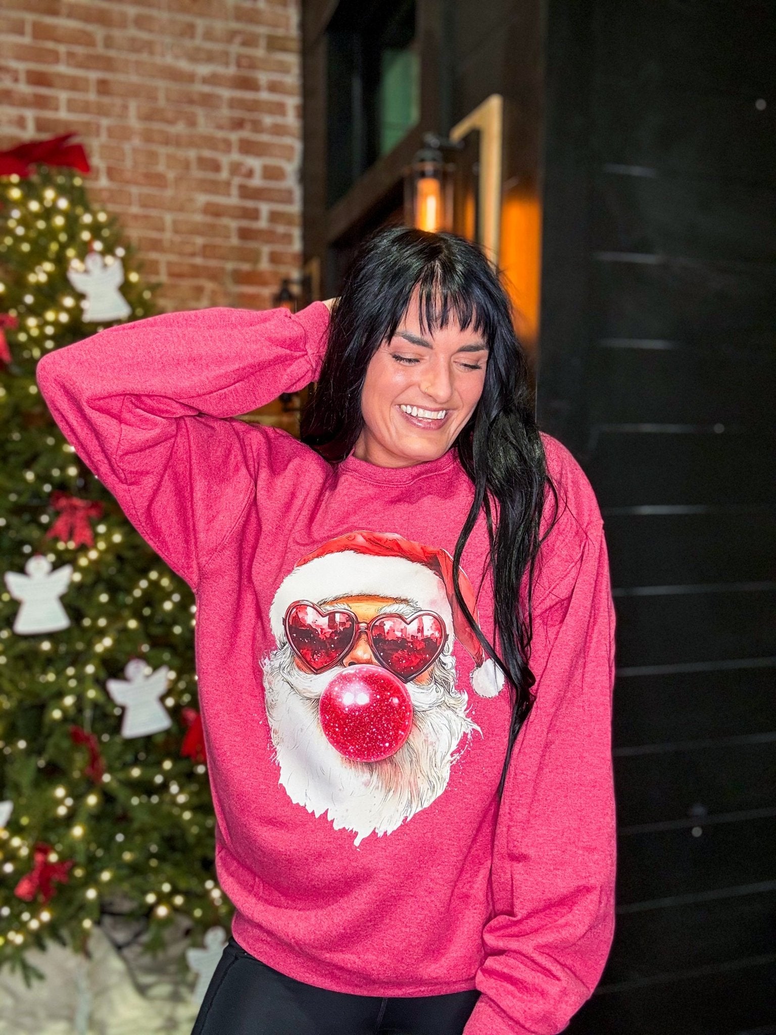 Bubble Gum Santa Sweatshirt - Southern Chic Tees & Boutique