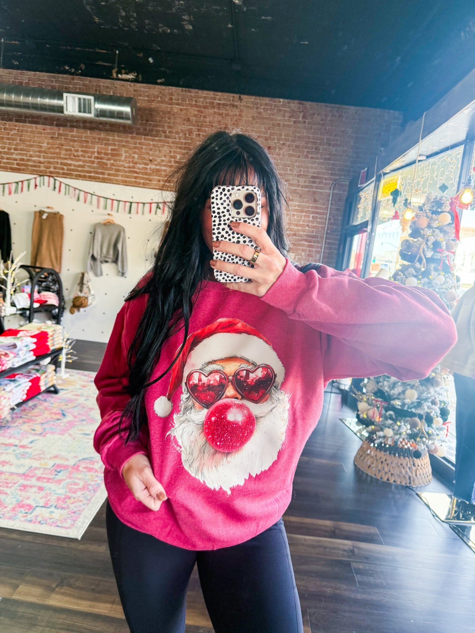 Bubble Gum Santa Sweatshirt - Southern Chic Tees & Boutique