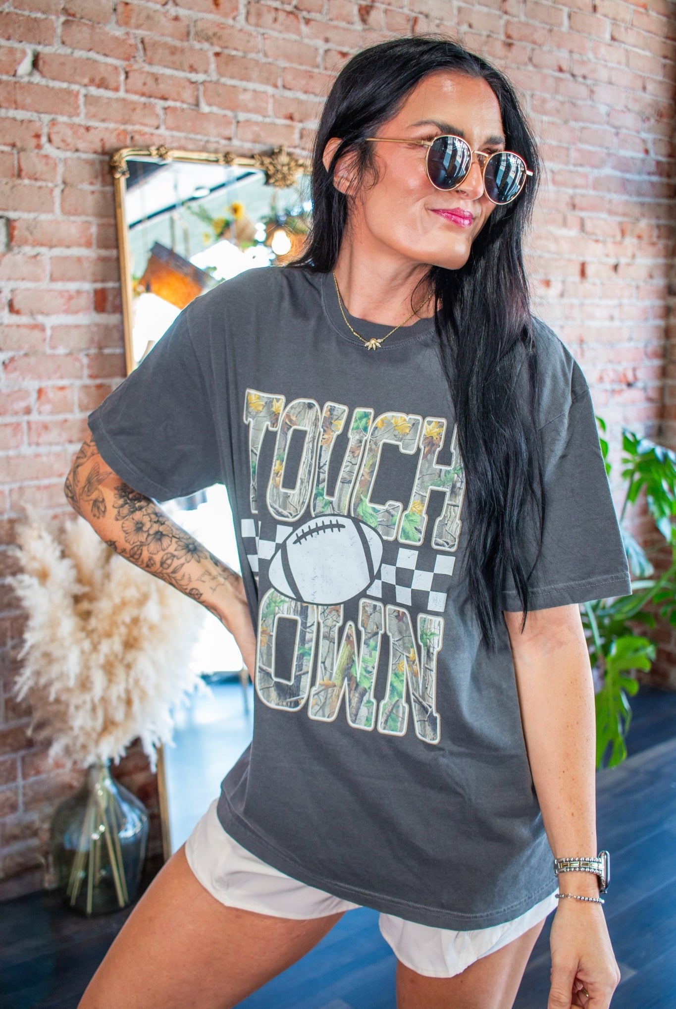Camo Touchdown Graphic Tee - Southern Chic Tees & Boutique