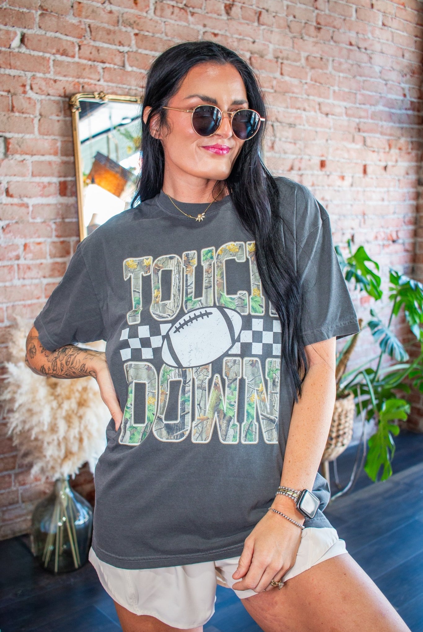 Camo Touchdown Graphic Tee - Southern Chic Tees & Boutique