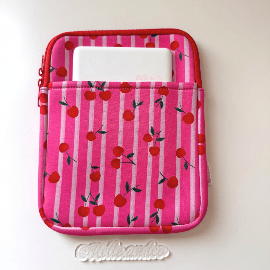 Cherry Kindle Sleeve Pouch - Southern Chic Tees & Boutique