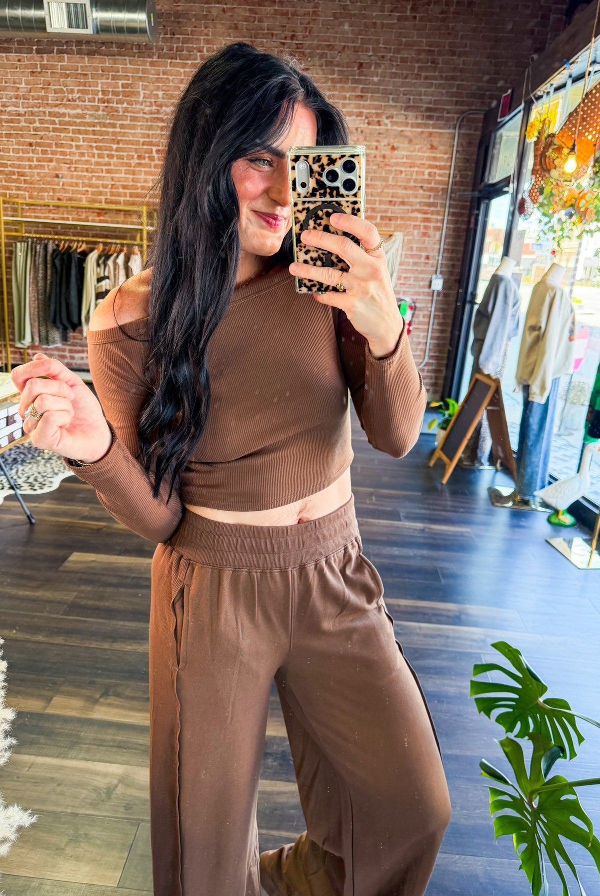 Chic Off-The-Shoulder Ribbed Knit Crop Top - Southern Chic Tees & Boutique