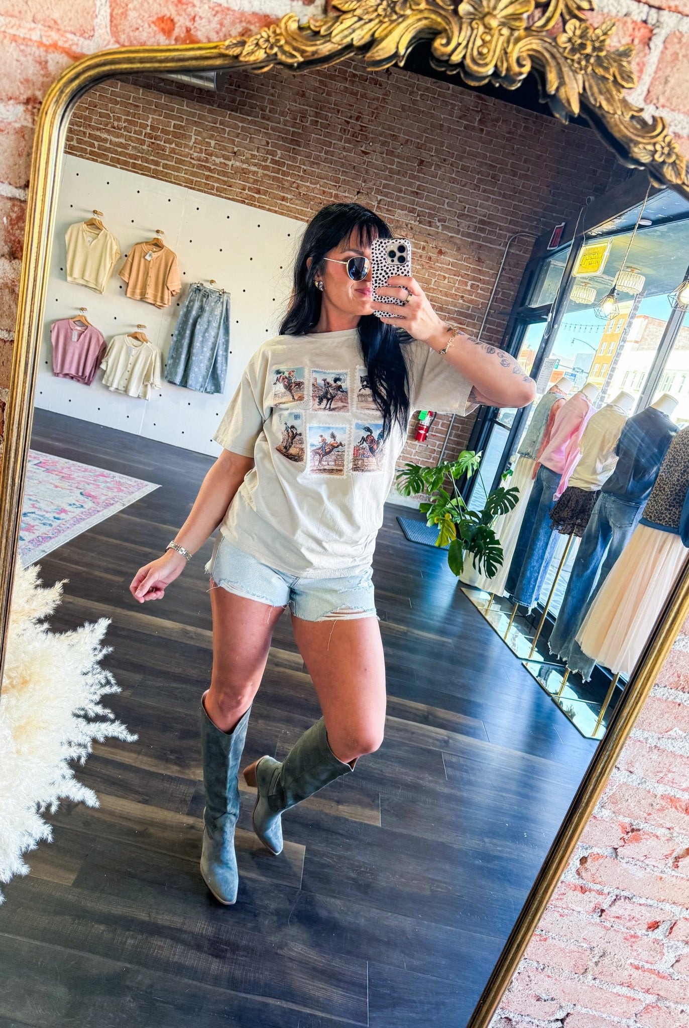 Classy | Olive Suede Knee - High Chunky Heel Boots - Southern Chic Tees & Boutique