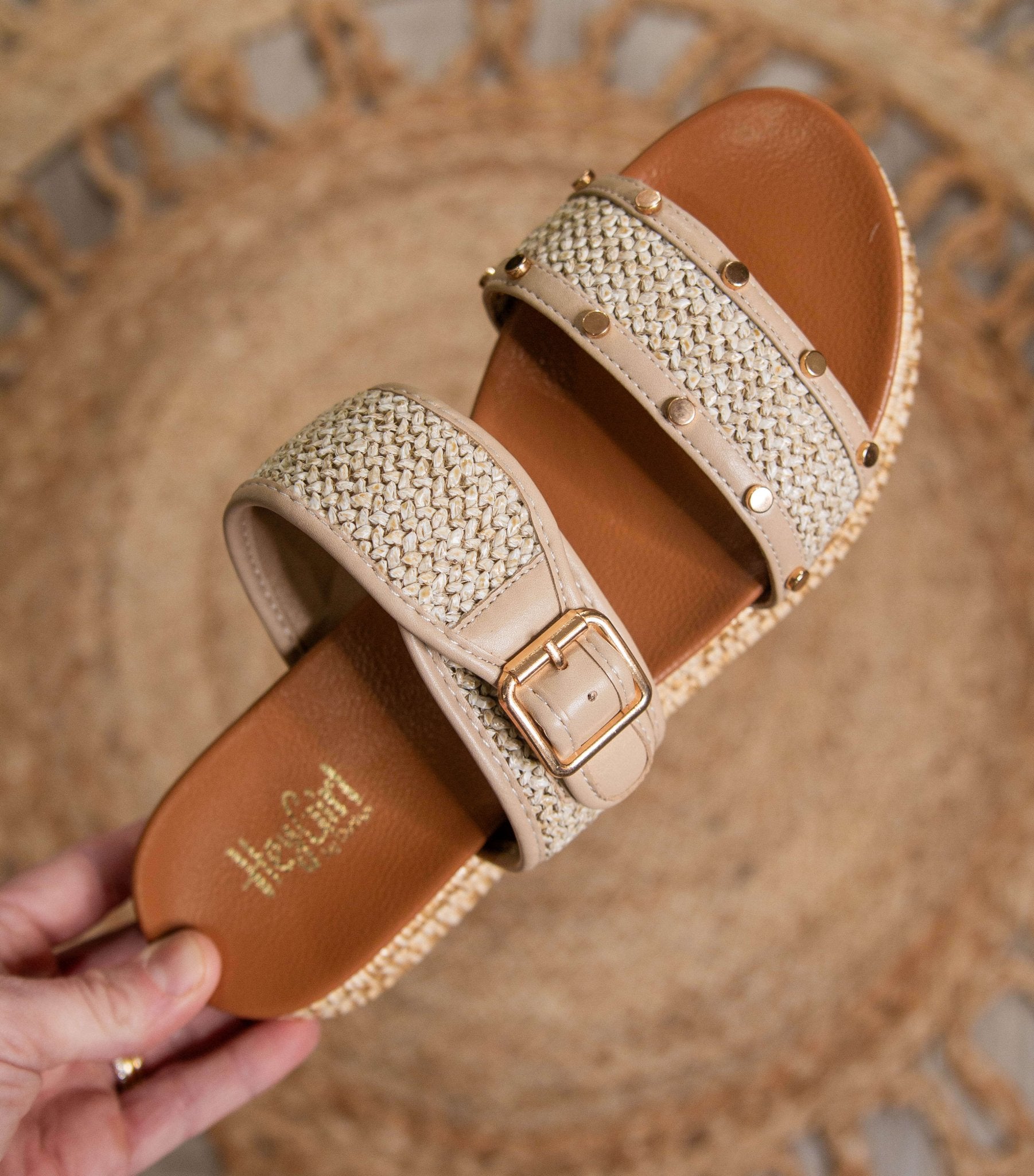 Corky's Walk of Shame Platform Natural Raffia Sandal - Southern Chic Tees & Boutique