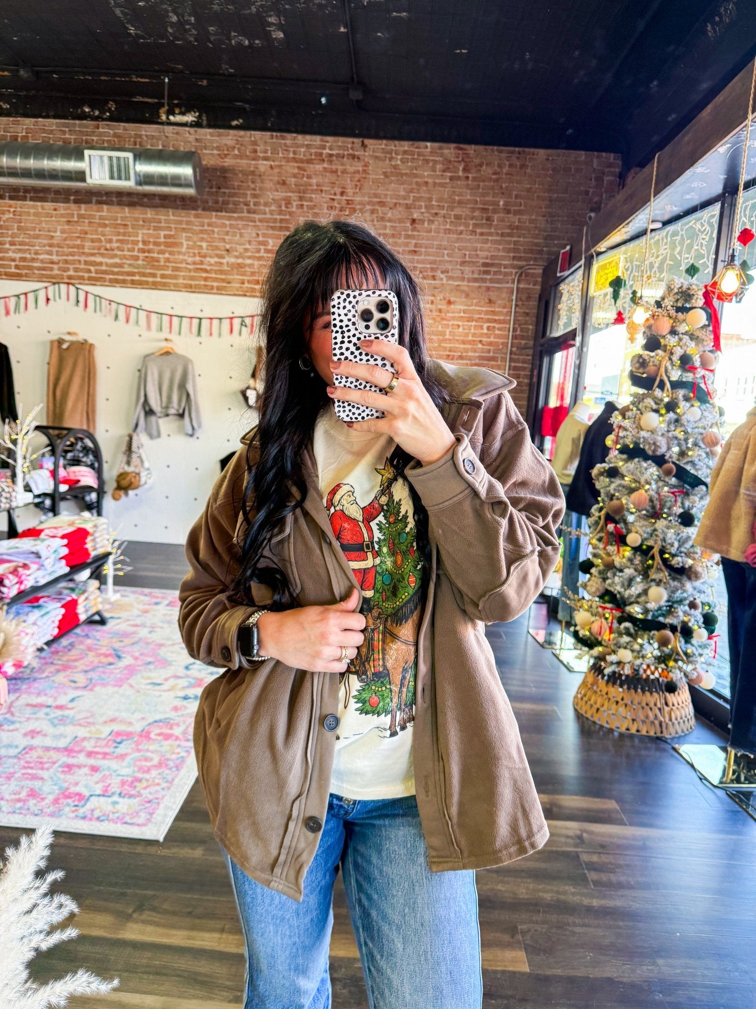 Cowboy Santa Graphic Tee - Southern Chic Tees & Boutique