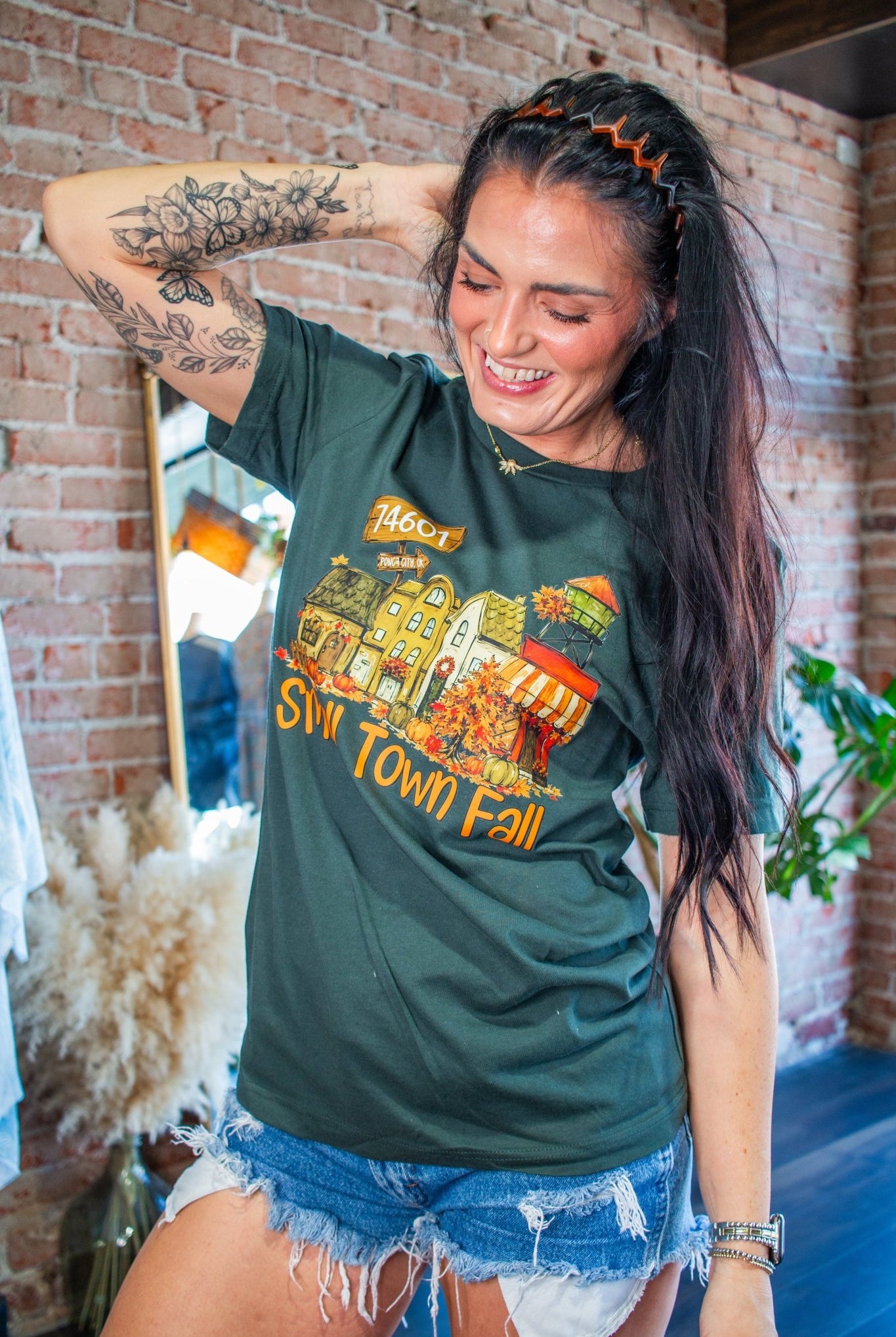 Custom Fall in a Small Town Graphic Tee/Sweatshirt - Southern Chic Tees & Boutique