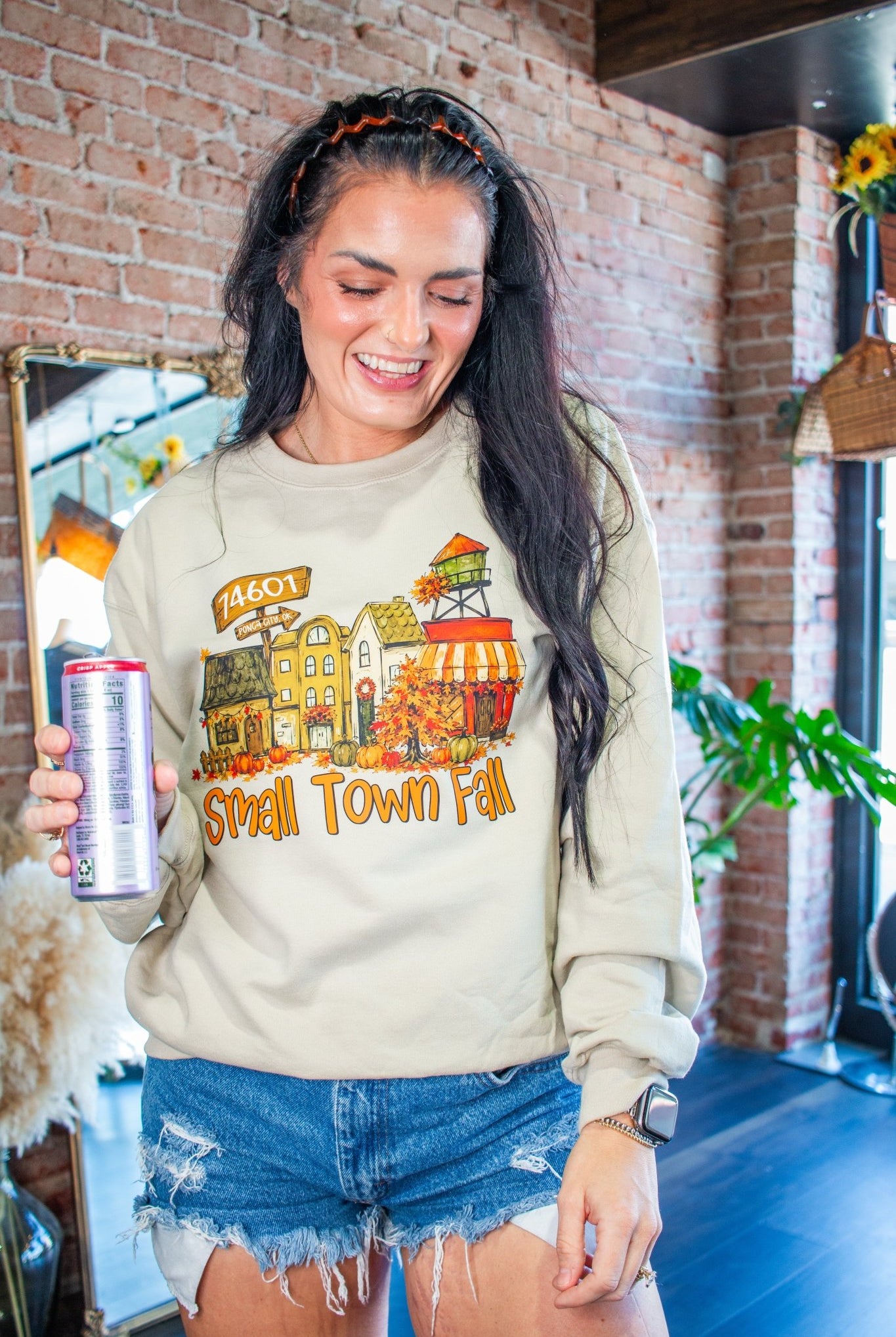 Custom Fall in a Small Town Graphic Tee/Sweatshirt - Southern Chic Tees & Boutique