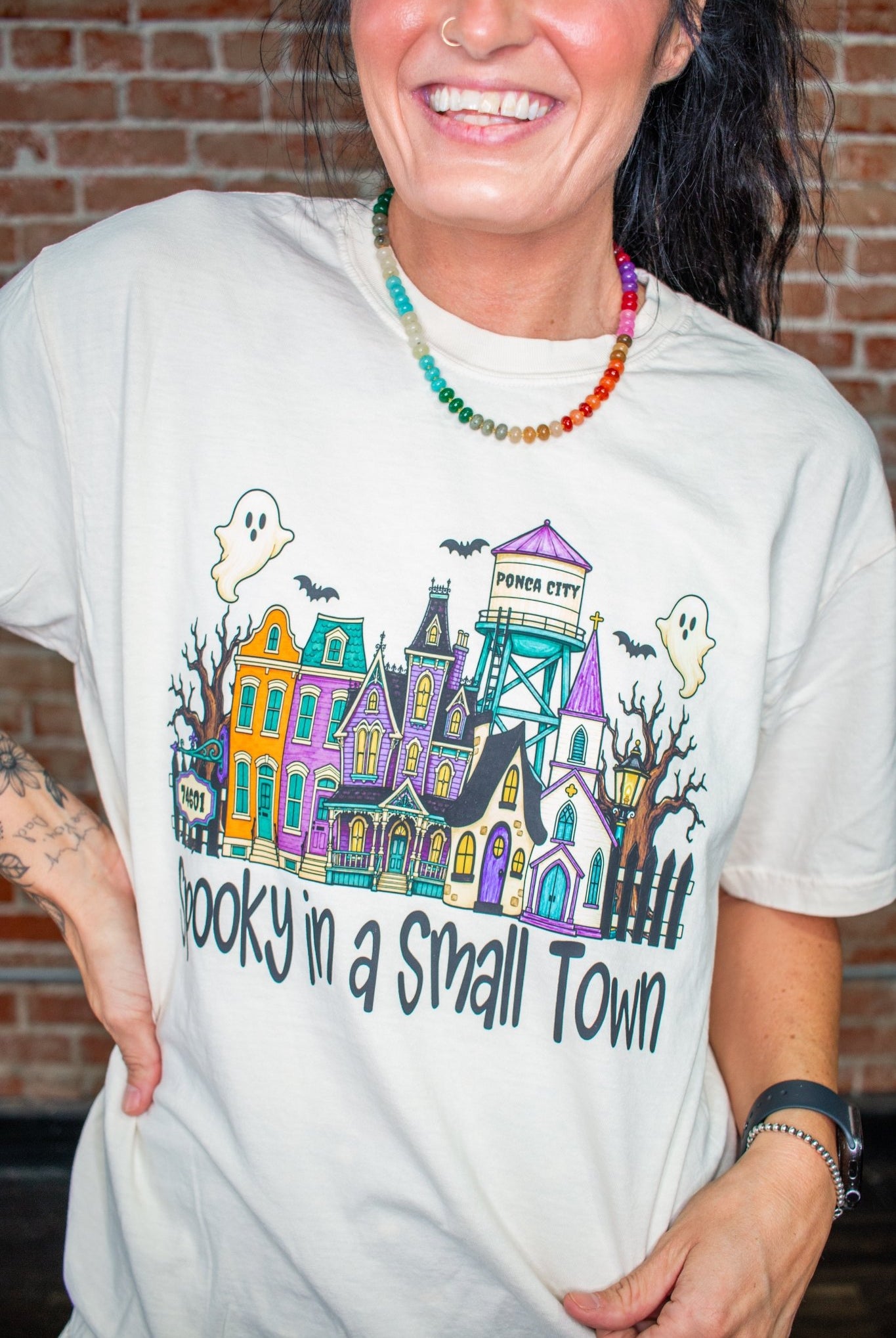 Custom Spooky in a Small Town Graphic Tee - Southern Chic Tees & Boutique