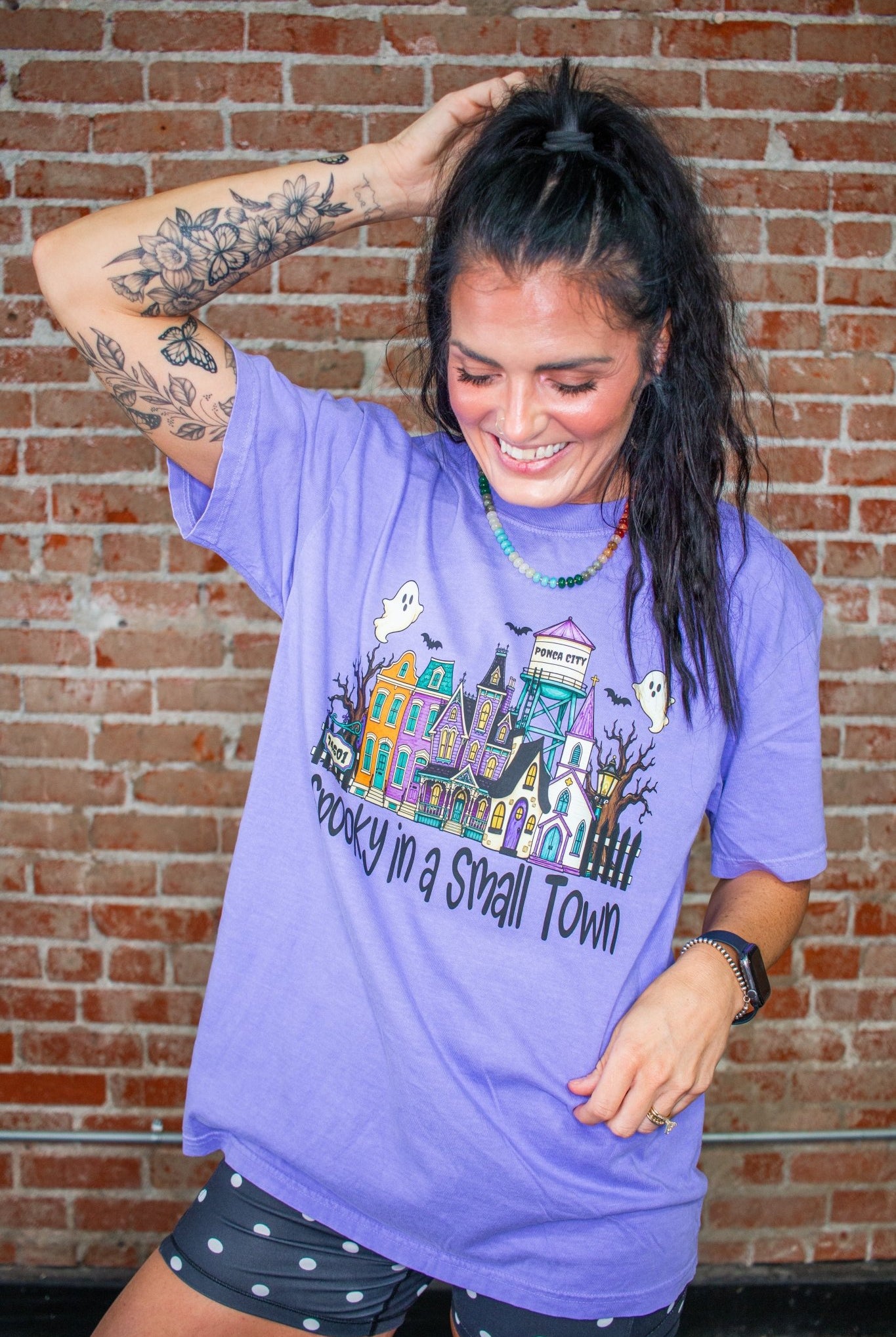 Custom Spooky in a Small Town Graphic Tee - Southern Chic Tees & Boutique