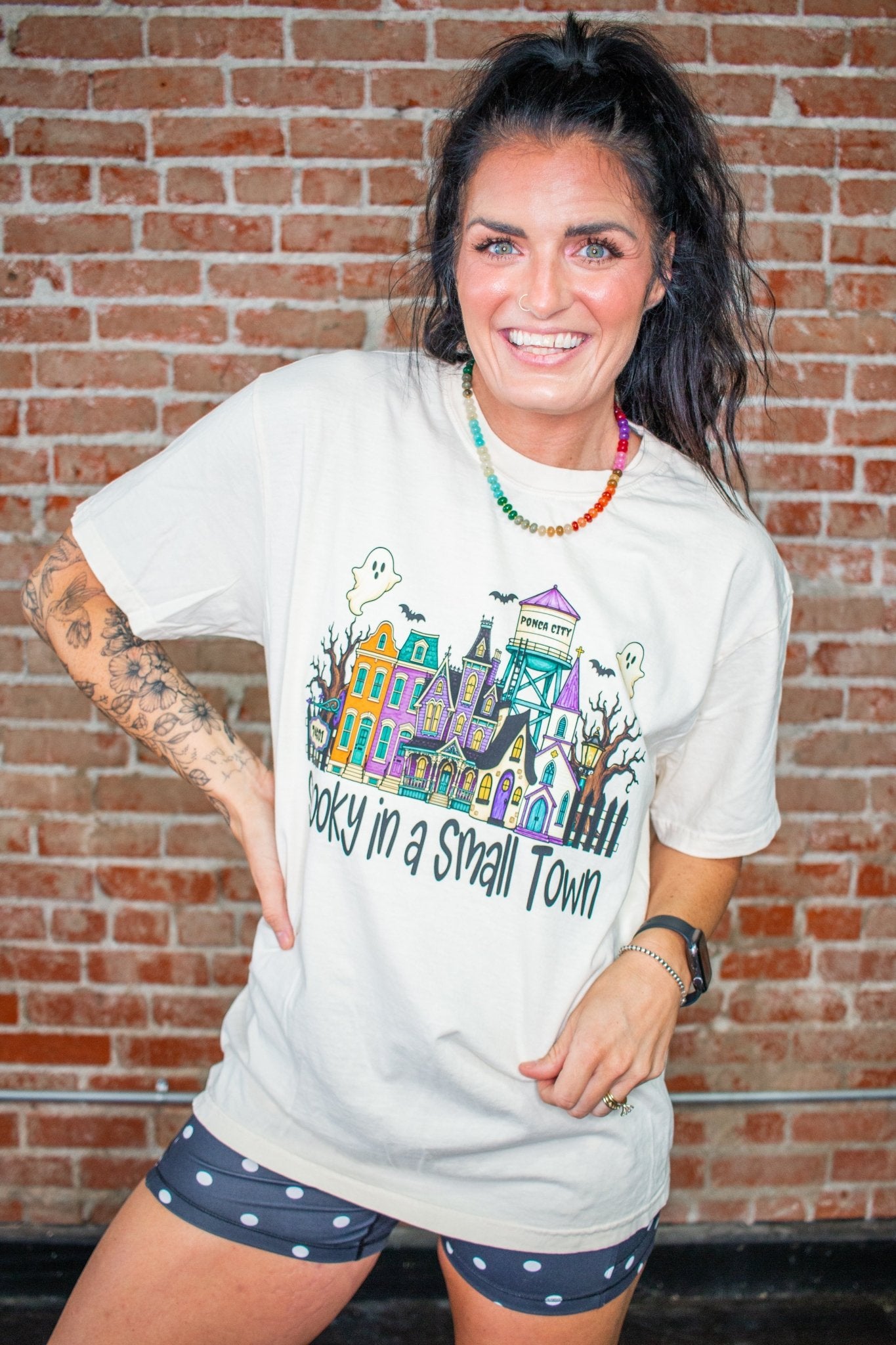 Custom Spooky in a Small Town Graphic Tee - Southern Chic Tees & Boutique