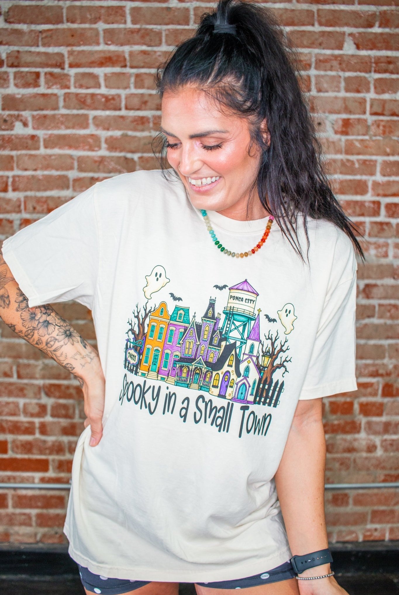 Custom Spooky in a Small Town Graphic Tee - Southern Chic Tees & Boutique