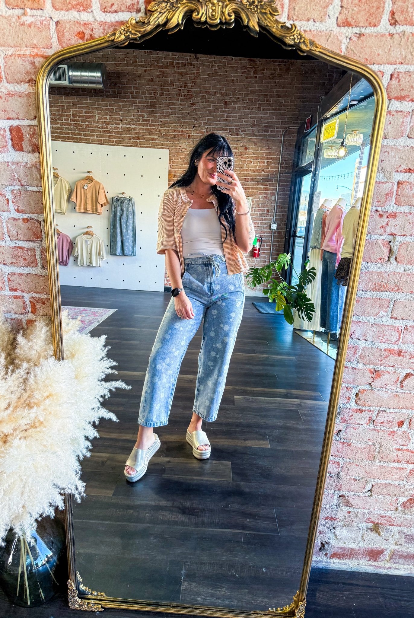 Dandelion Washed Jeans - Southern Chic Tees & Boutique