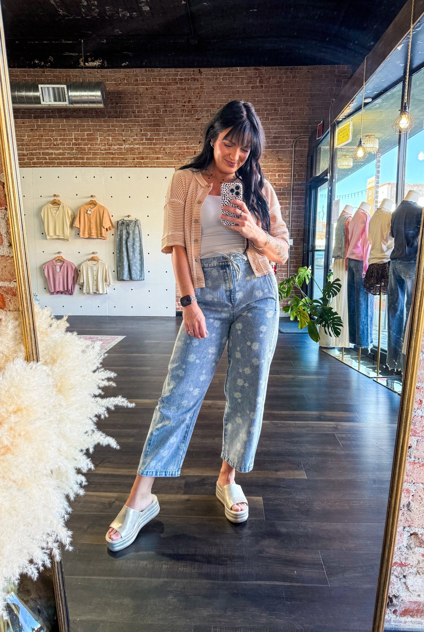 Dandelion Washed Jeans - Southern Chic Tees & Boutique