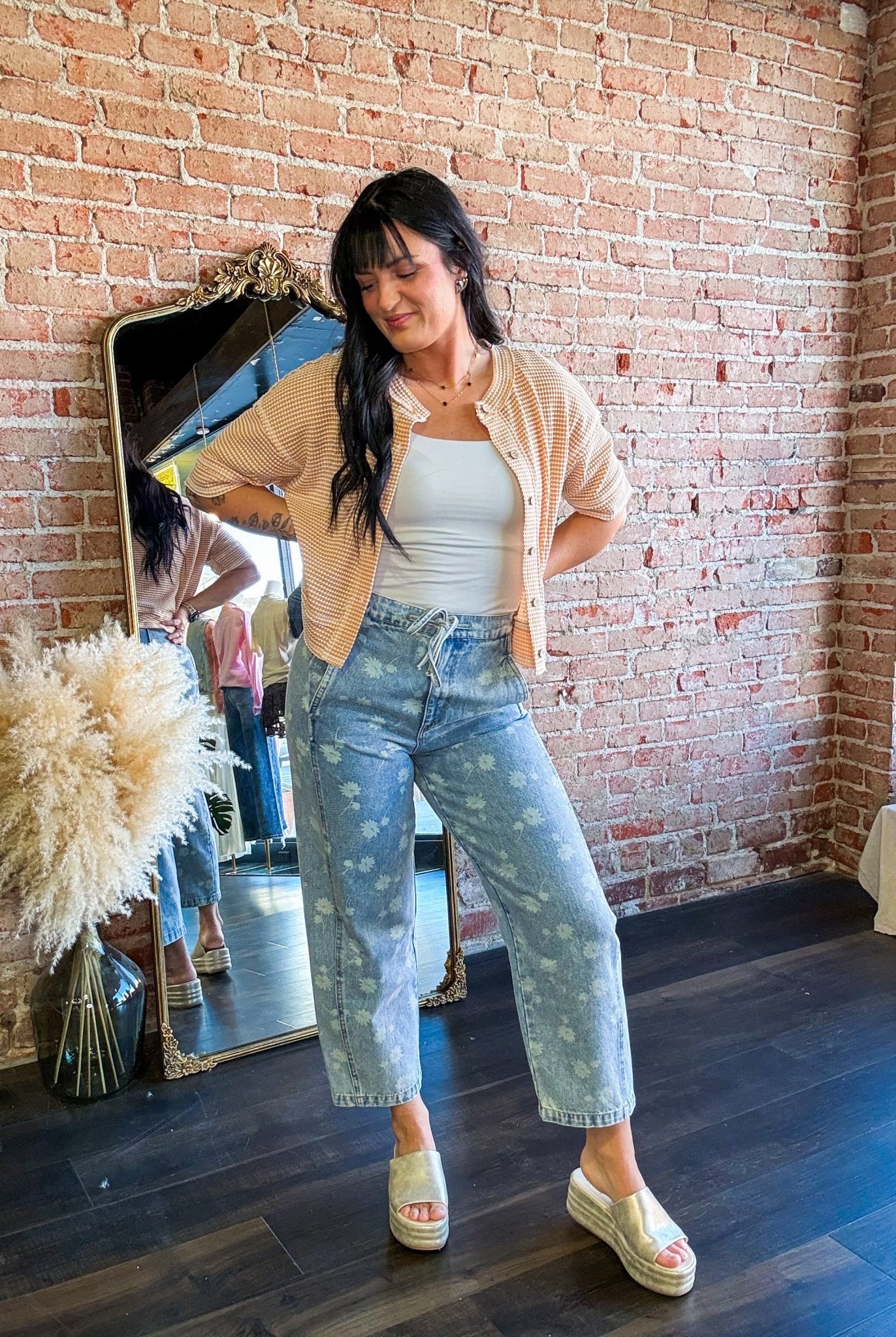 Dandelion Washed Jeans - Southern Chic Tees & Boutique