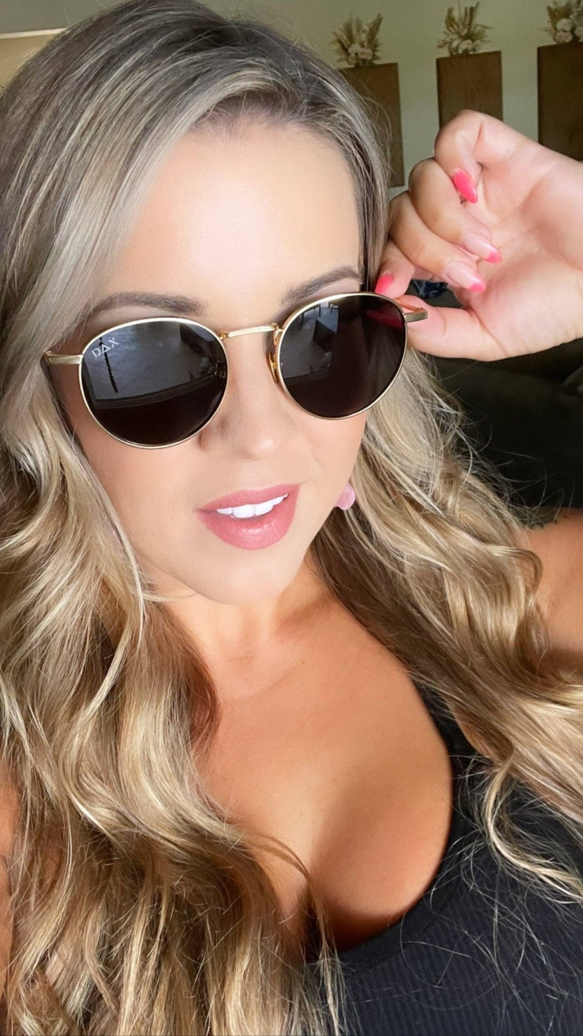 DAX Luna - Unisex Polarized Small Round Sunglasses - Southern Chic Tees & Boutique