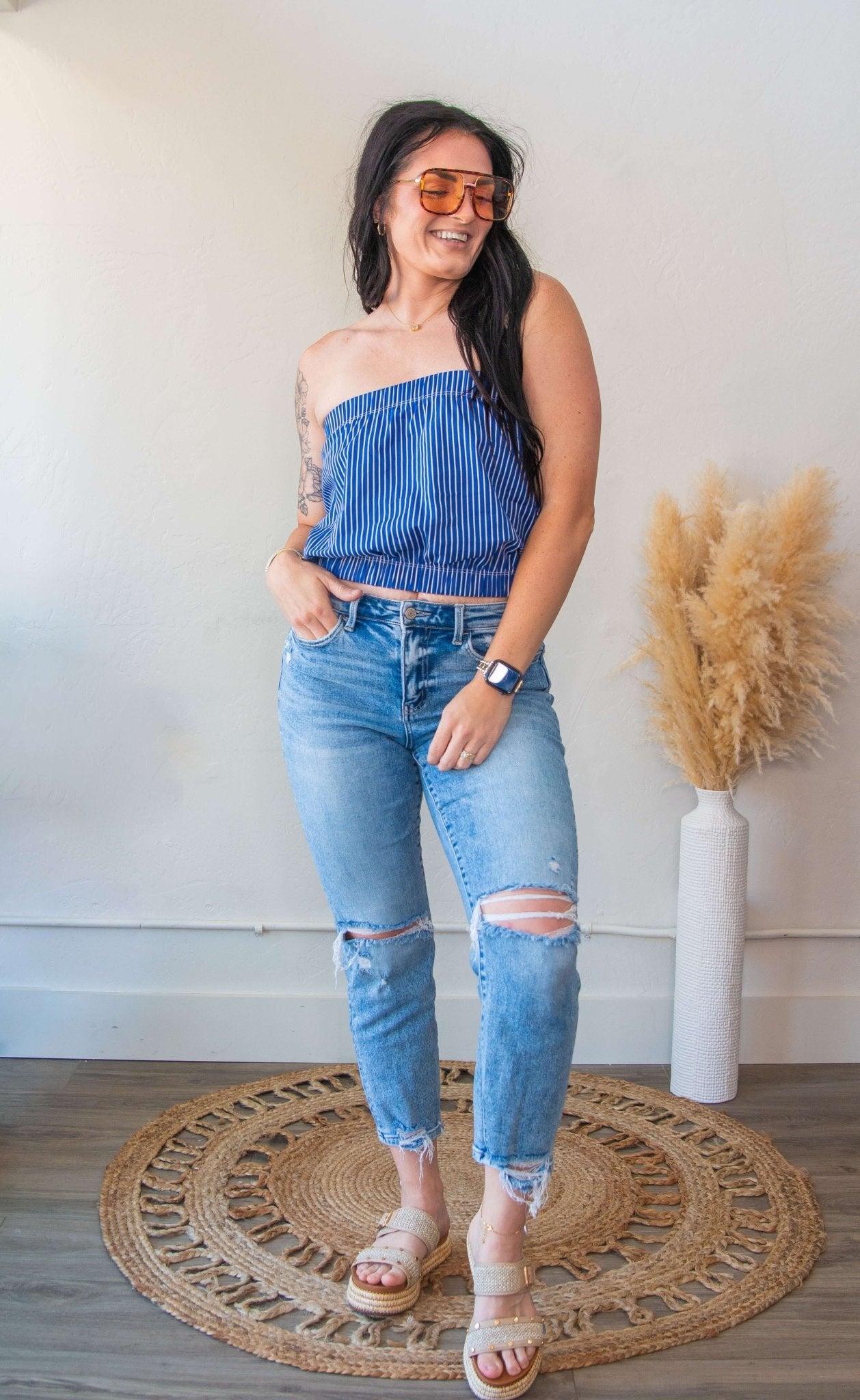 Dockside Breeze Bandeau Top - Southern Chic Tees & Boutique