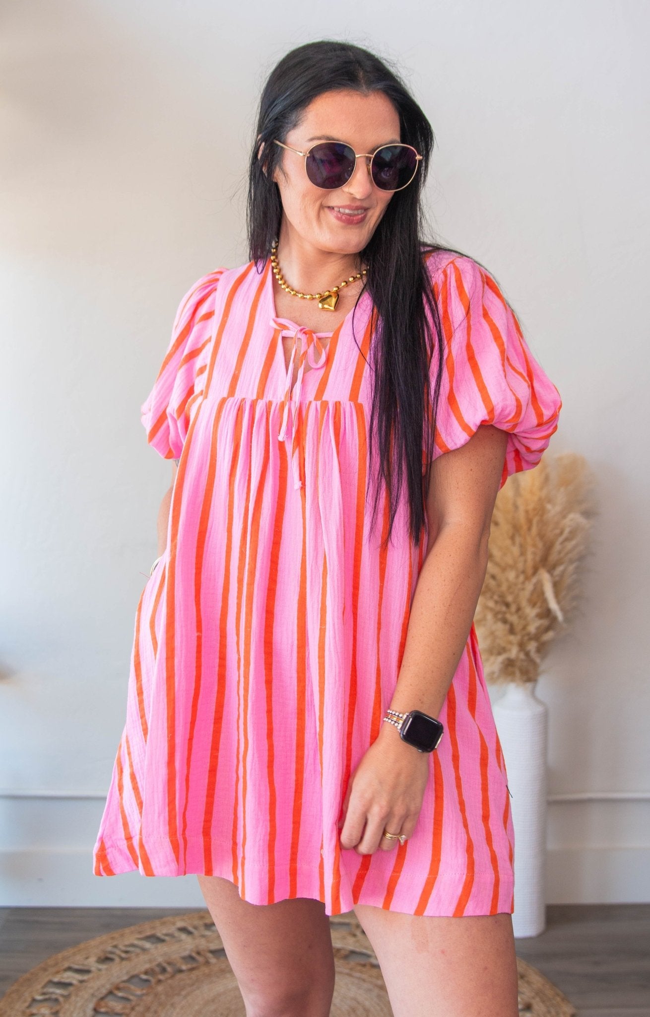 Dreamsicle Gauze Mini Dress - Southern Chic Tees & Boutique