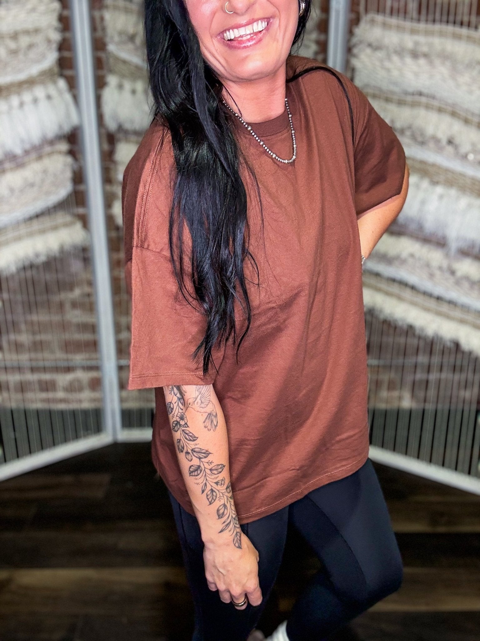 Everyday Boxy Tee | Chestnut - Southern Chic Tees & Boutique