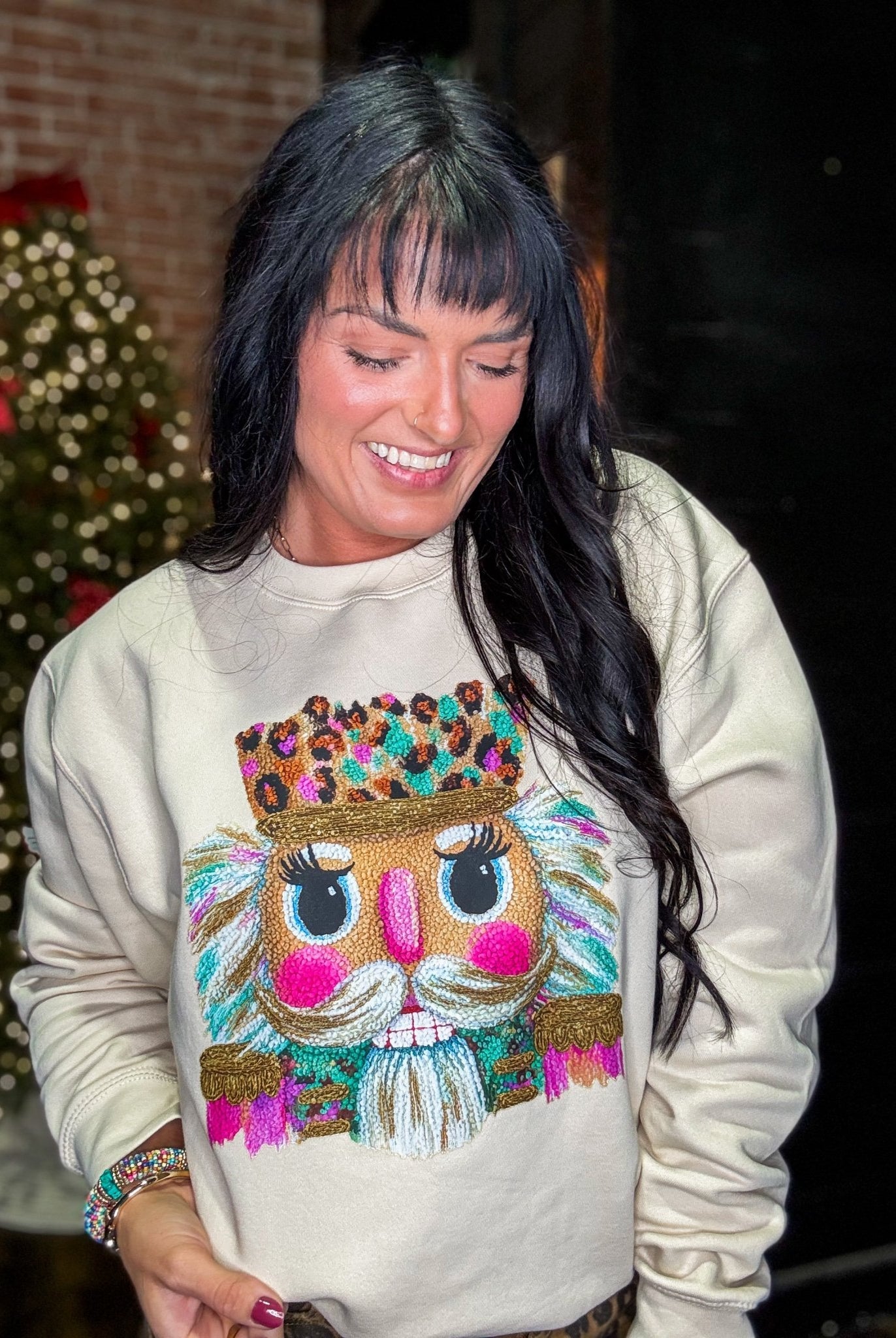 Faux French Knot Nutcracker Sweatshirt - Southern Chic Tees & Boutique