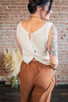 Hamptons Twist Back Tank - Southern Chic Tees & Boutique