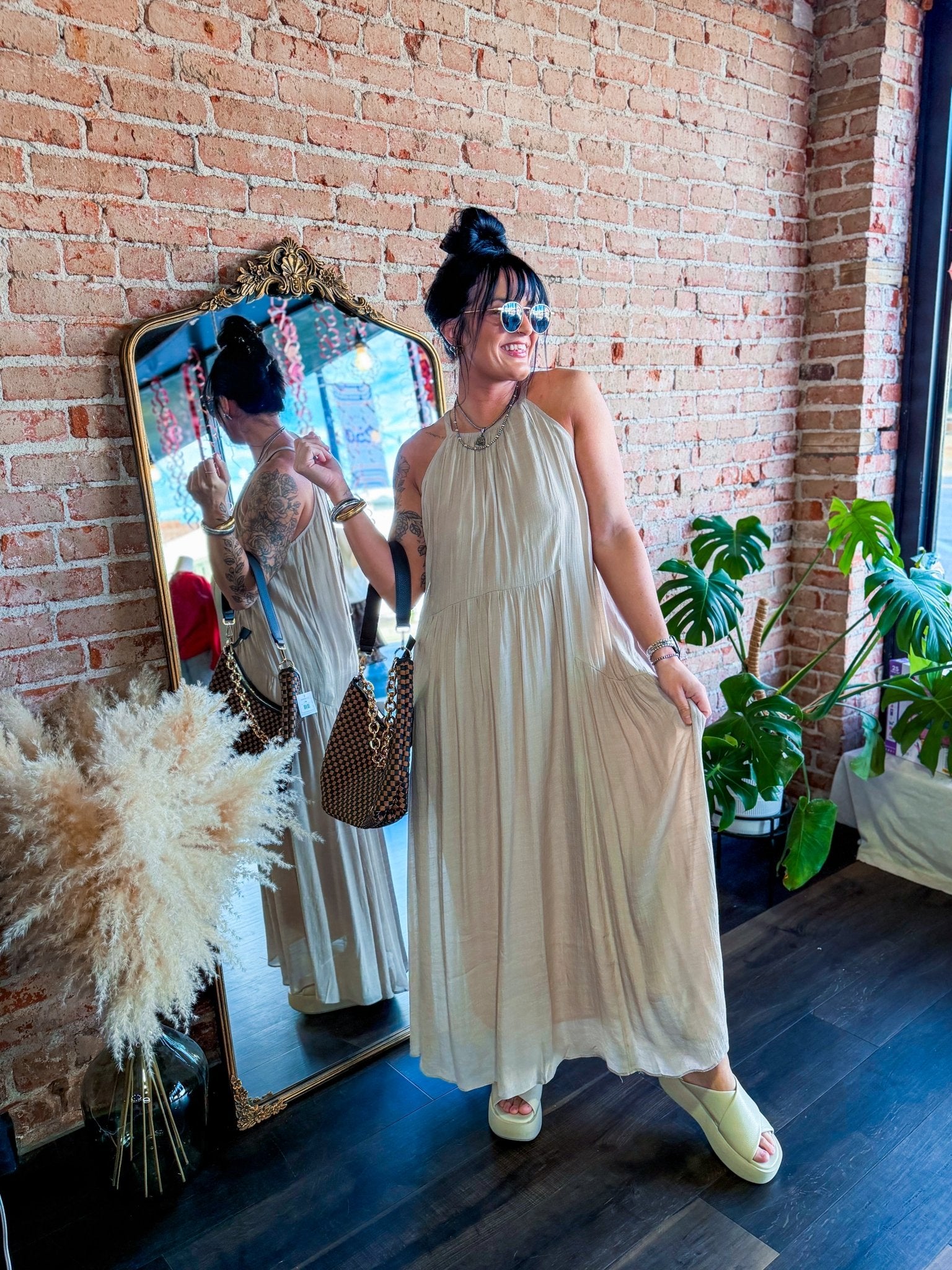 Haven Halter Neck Maxi Dress - Southern Chic Tees & Boutique