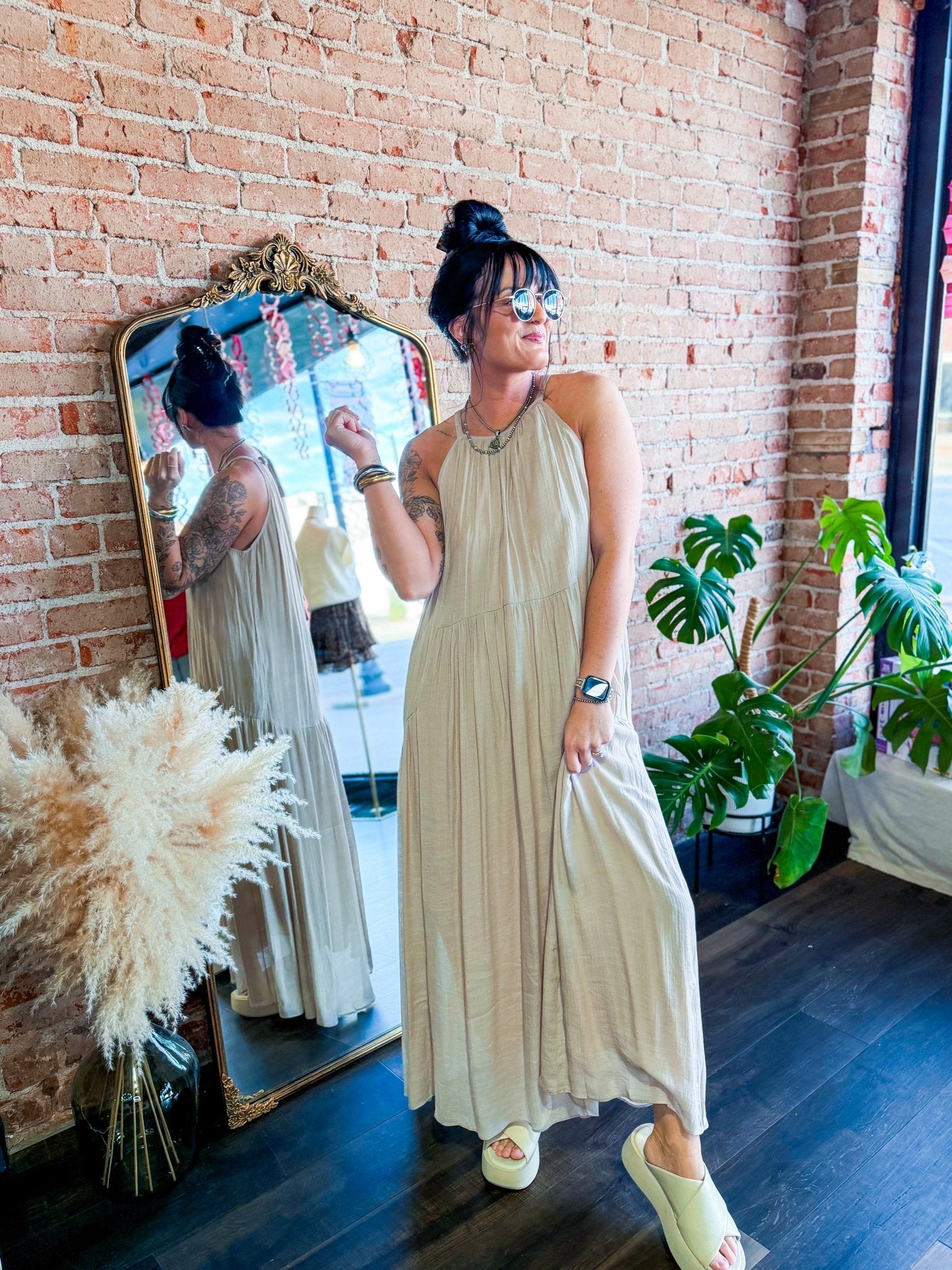 Haven Halter Neck Maxi Dress - Southern Chic Tees & Boutique