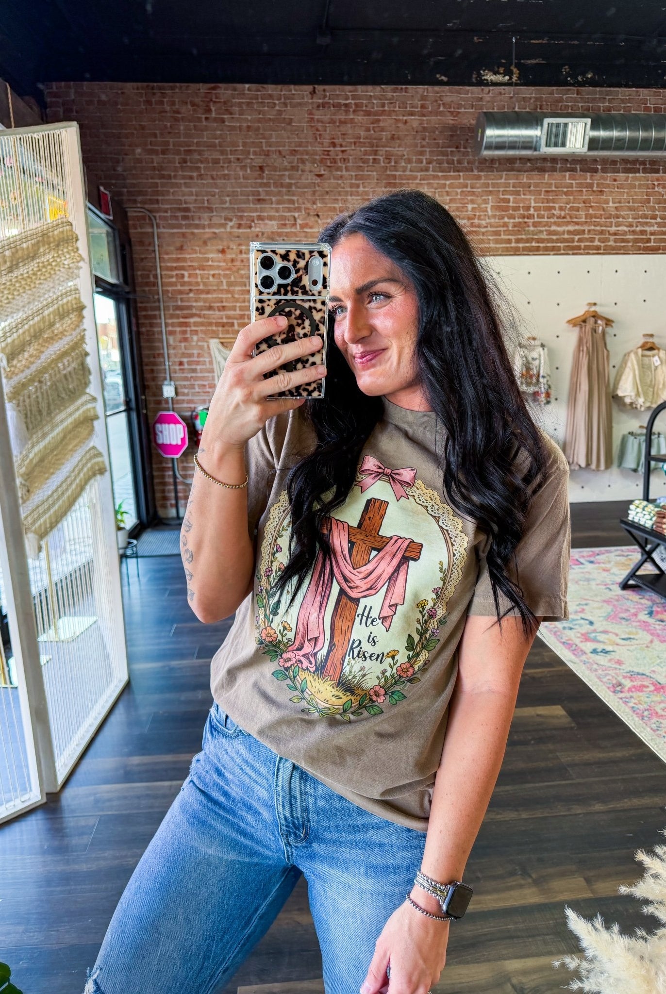 He is Risen Easter Graphic Tee - Southern Chic Tees & Boutique