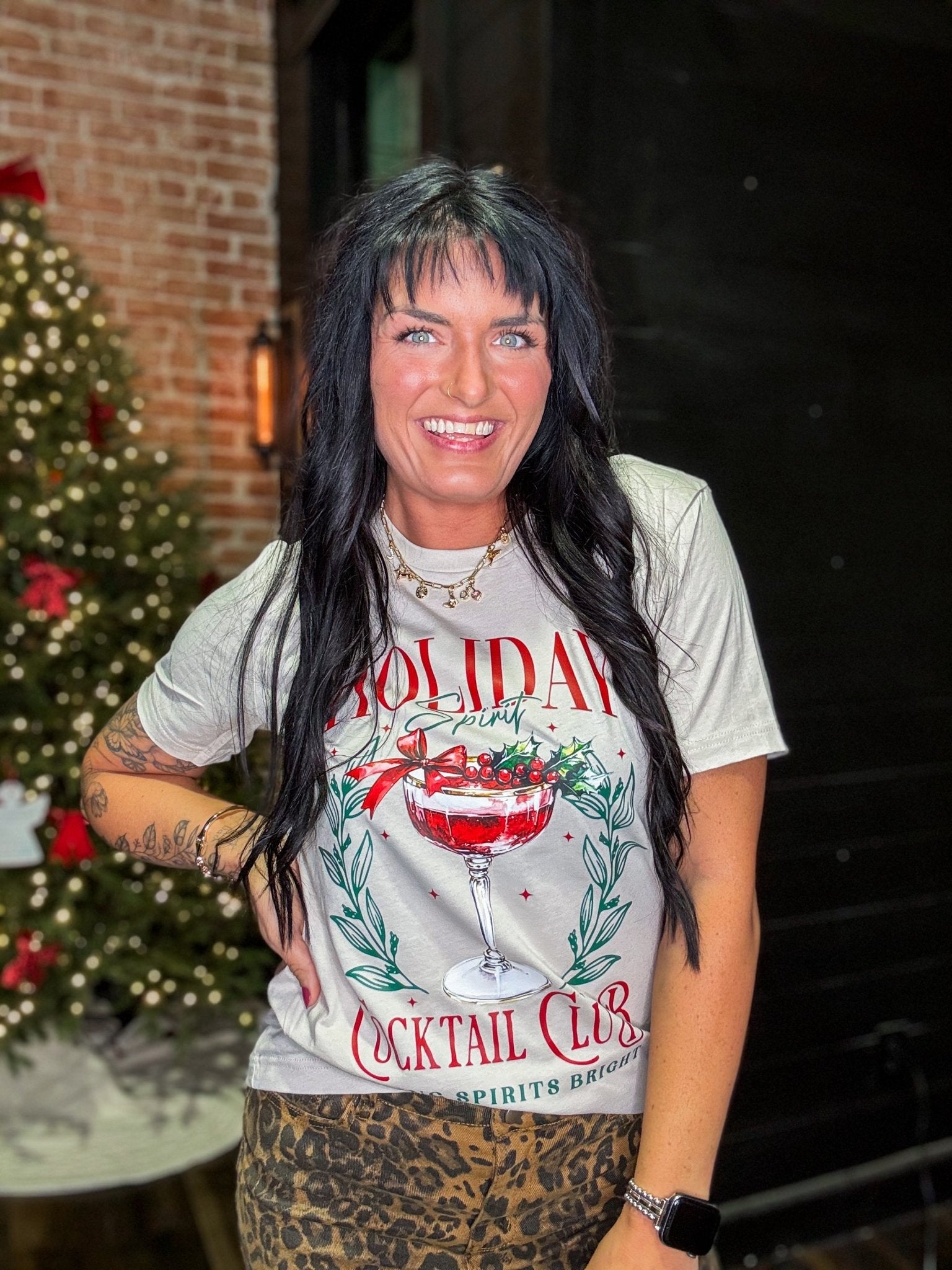 Holiday Spirit Graphic Tee - Southern Chic Tees & Boutique