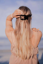 Jet Black Teleties Flat Square Clip - Southern Chic Tees & Boutique
