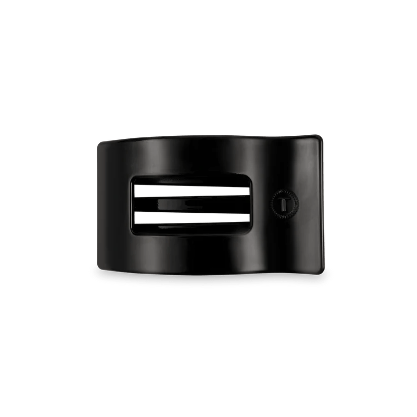 Jet Black Teleties Rectangle Flat Clip - Southern Chic Tees & Boutique