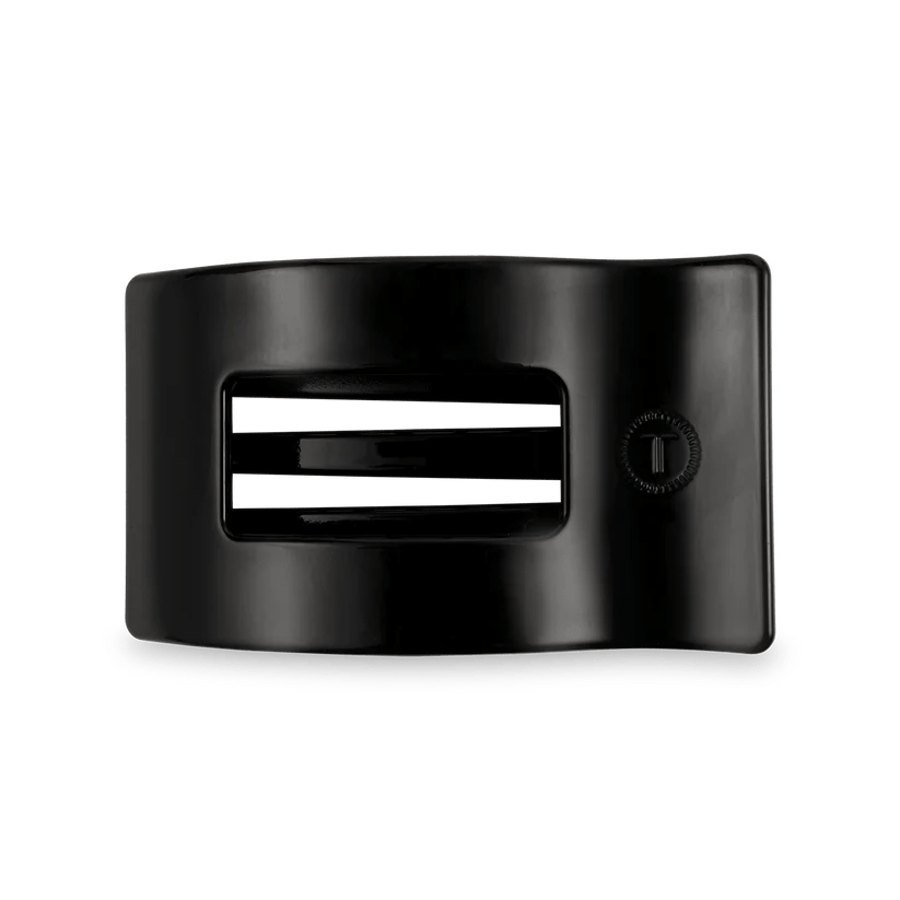 Jet Black Teleties Rectangle Flat Clip - Southern Chic Tees & Boutique