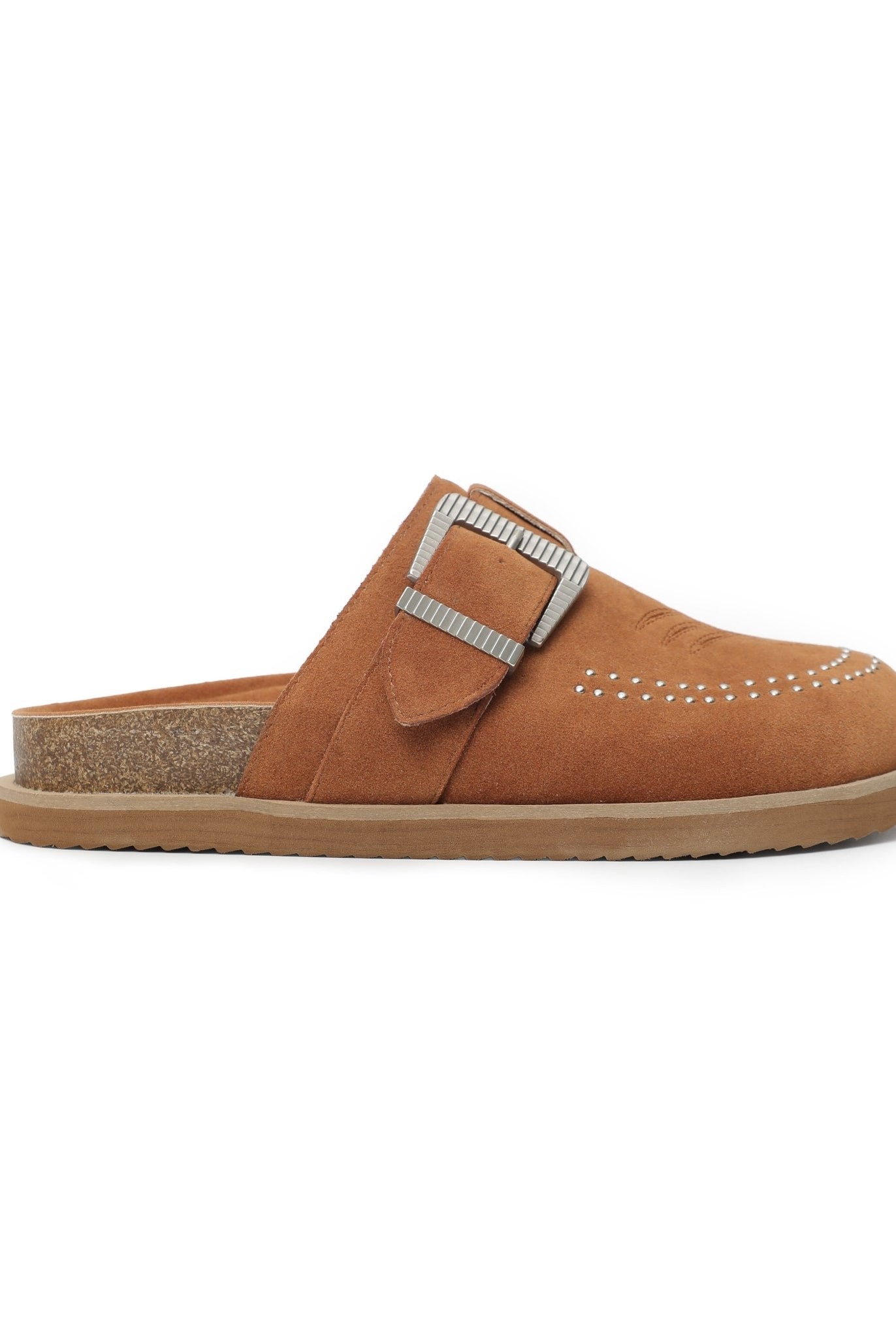 Josephine Studded Mules | Camel - Southern Chic Tees & Boutique