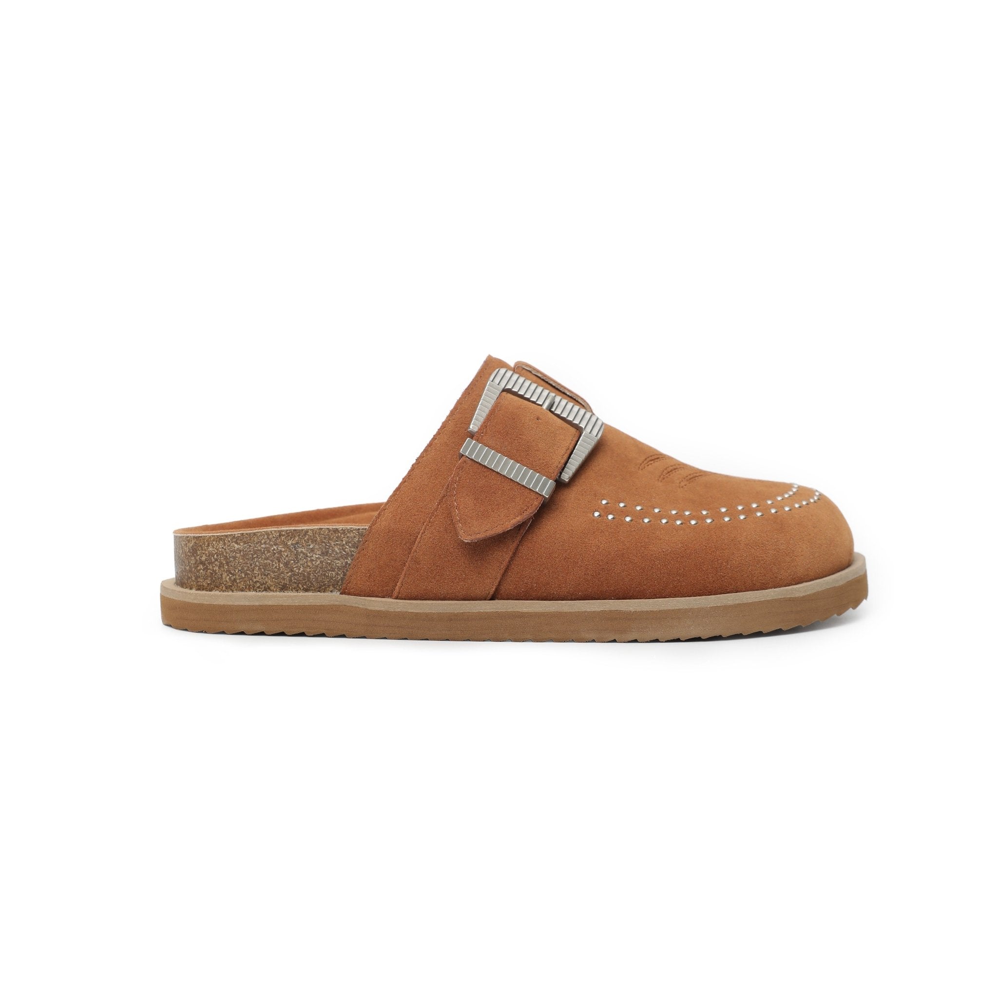Josephine Studded Mules | Camel - Southern Chic Tees & Boutique