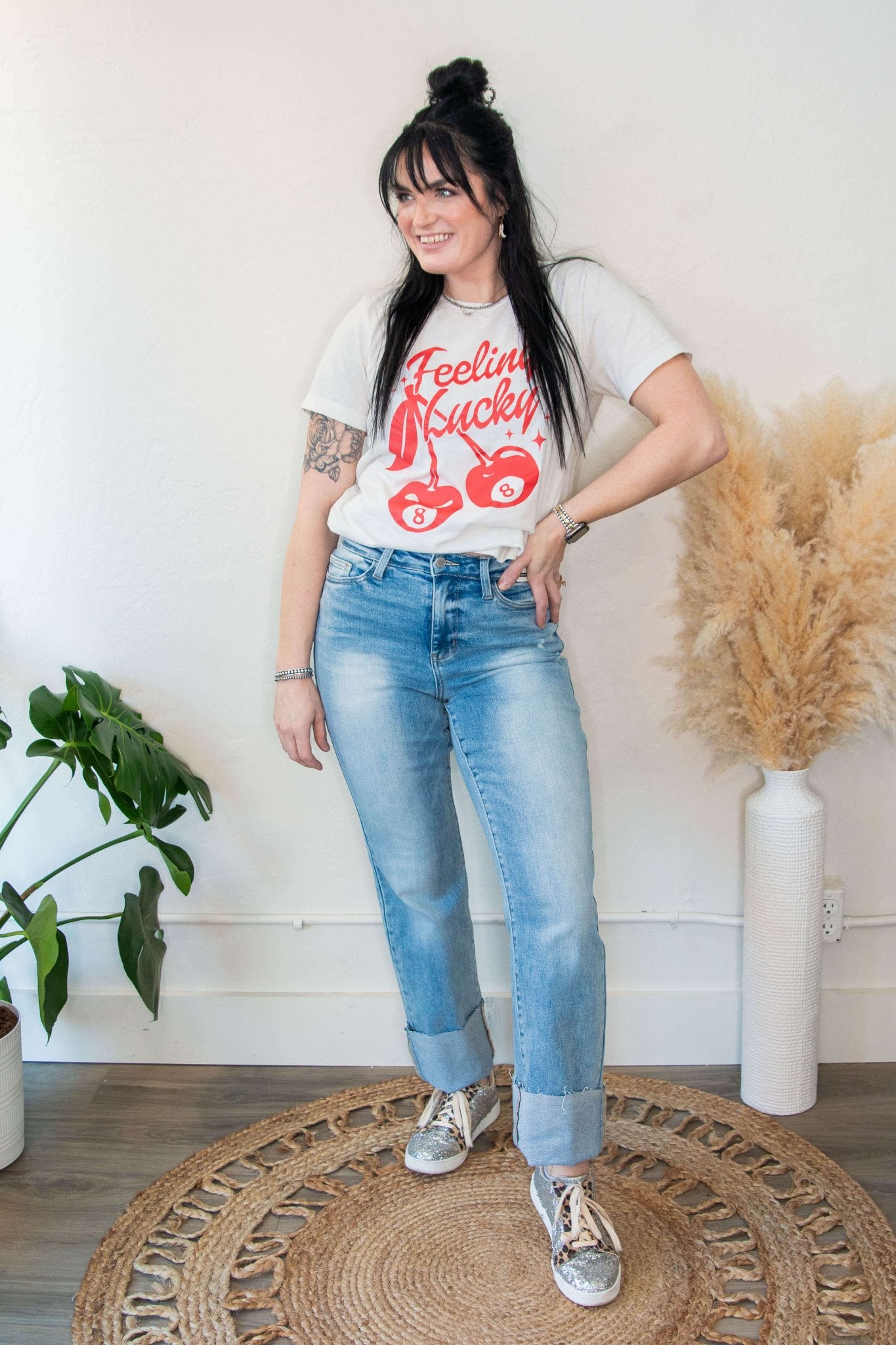 Judy Blue Mid Rise Light Wash Dad Jean - Southern Chic Tees & Boutique