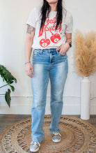 Judy Blue Mid Rise Light Wash Dad Jean - Southern Chic Tees & Boutique