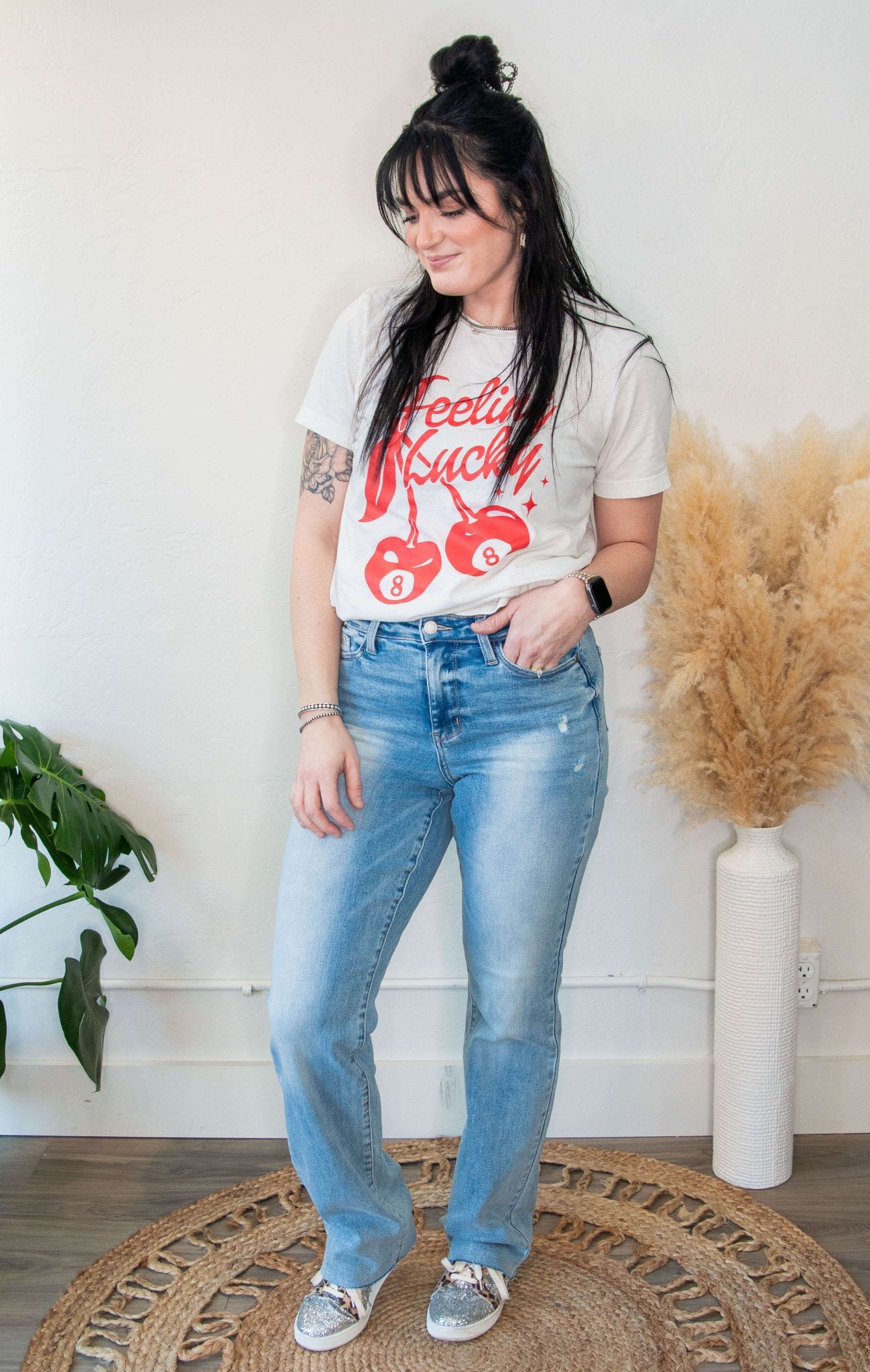 Judy Blue Mid Rise Light Wash Dad Jean - Southern Chic Tees & Boutique