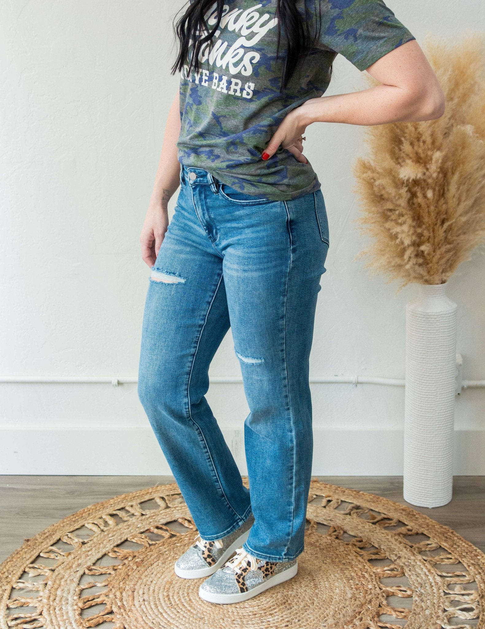 Judy Blue Midrise Dad Jean - Southern Chic Tees & Boutique