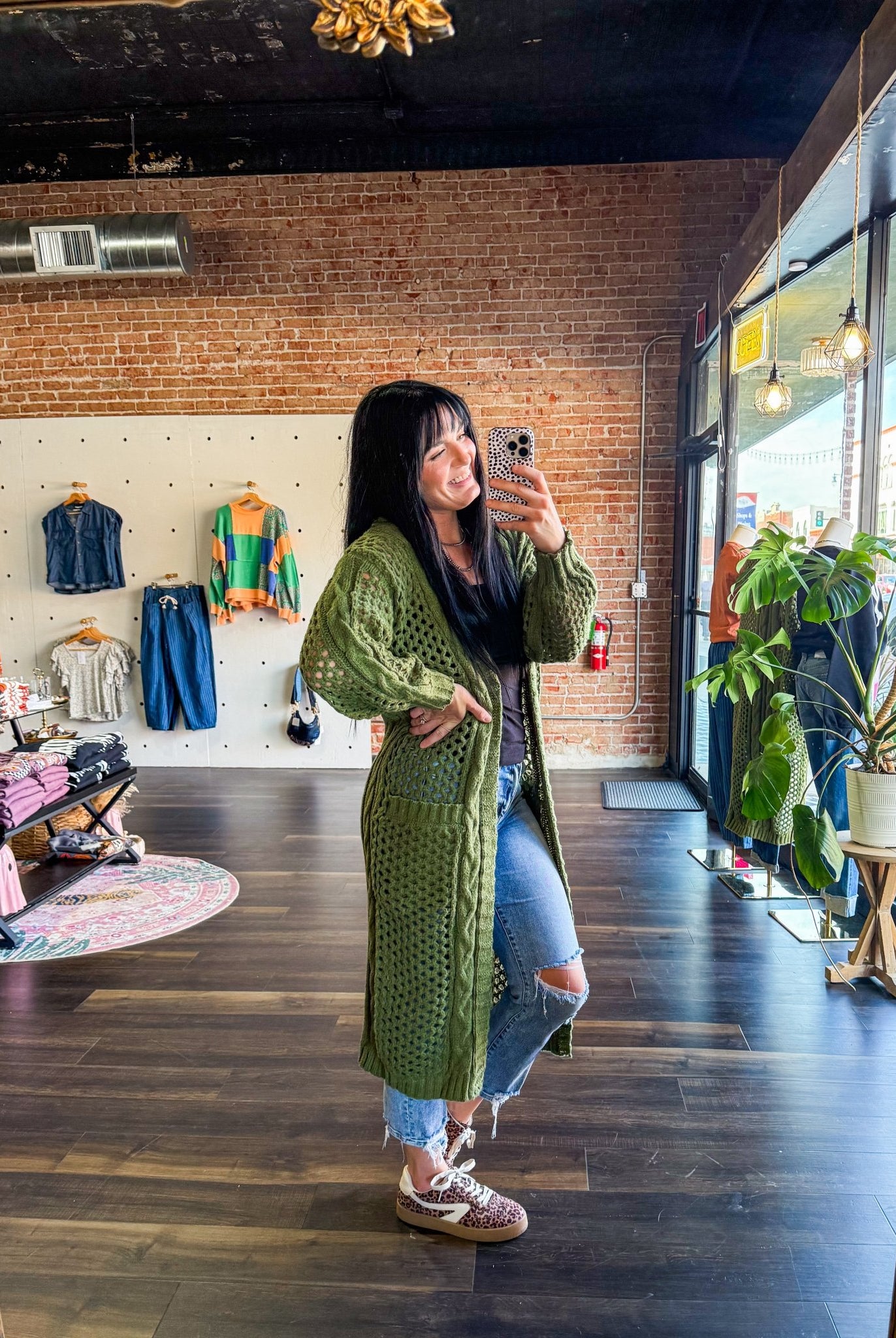 Kandias Knit Cardigan | Olive - Southern Chic Tees & Boutique