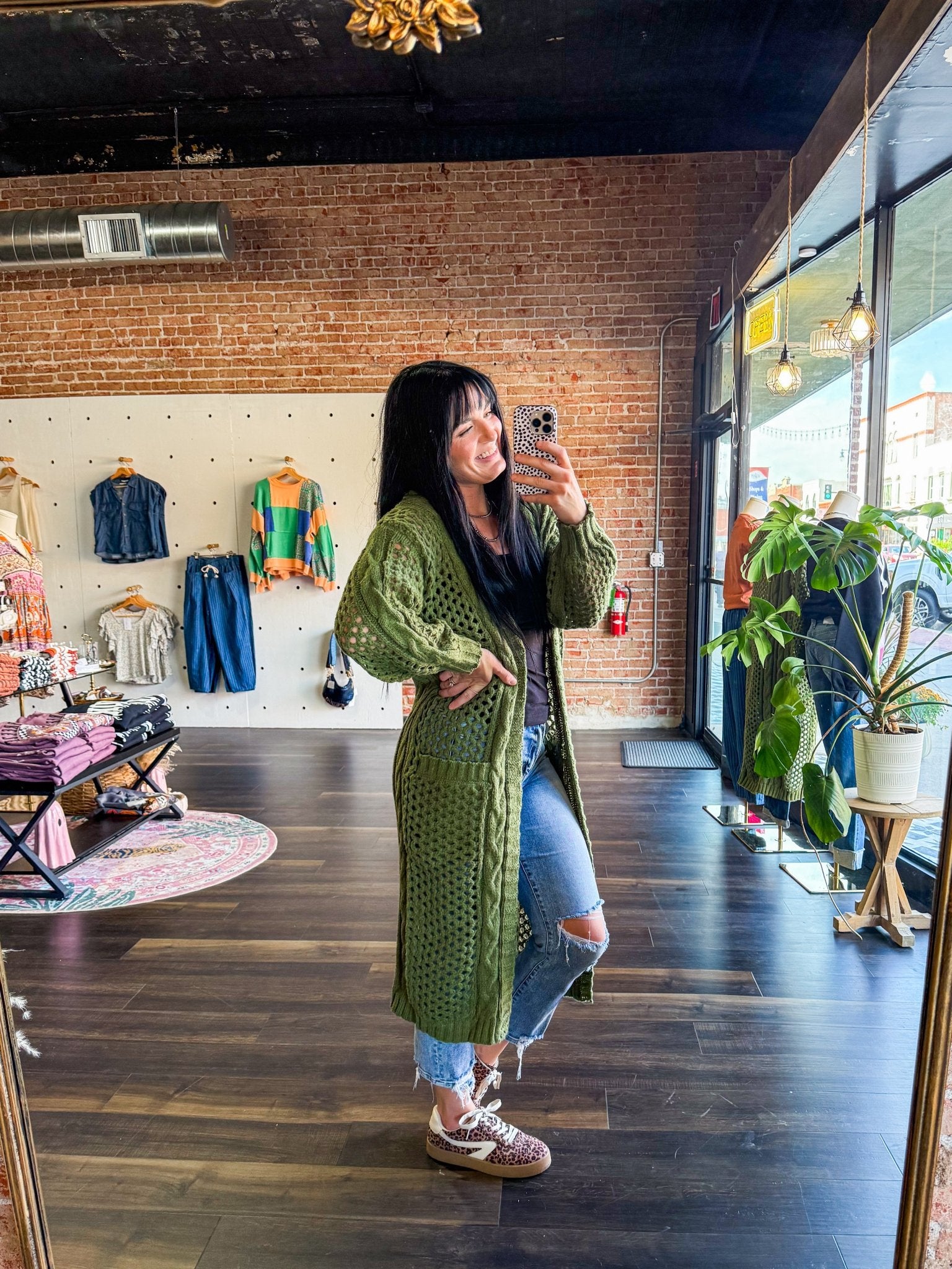 Kandias Knit Cardigan | Olive - Southern Chic Tees & Boutique