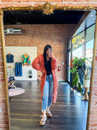 Kandias Knit Cardigan | Rusty Orange - Southern Chic Tees & Boutique