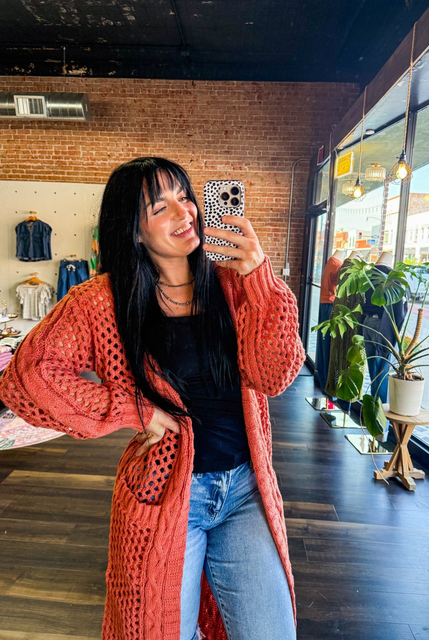 Kandias Knit Cardigan | Rusty Orange - Southern Chic Tees & Boutique