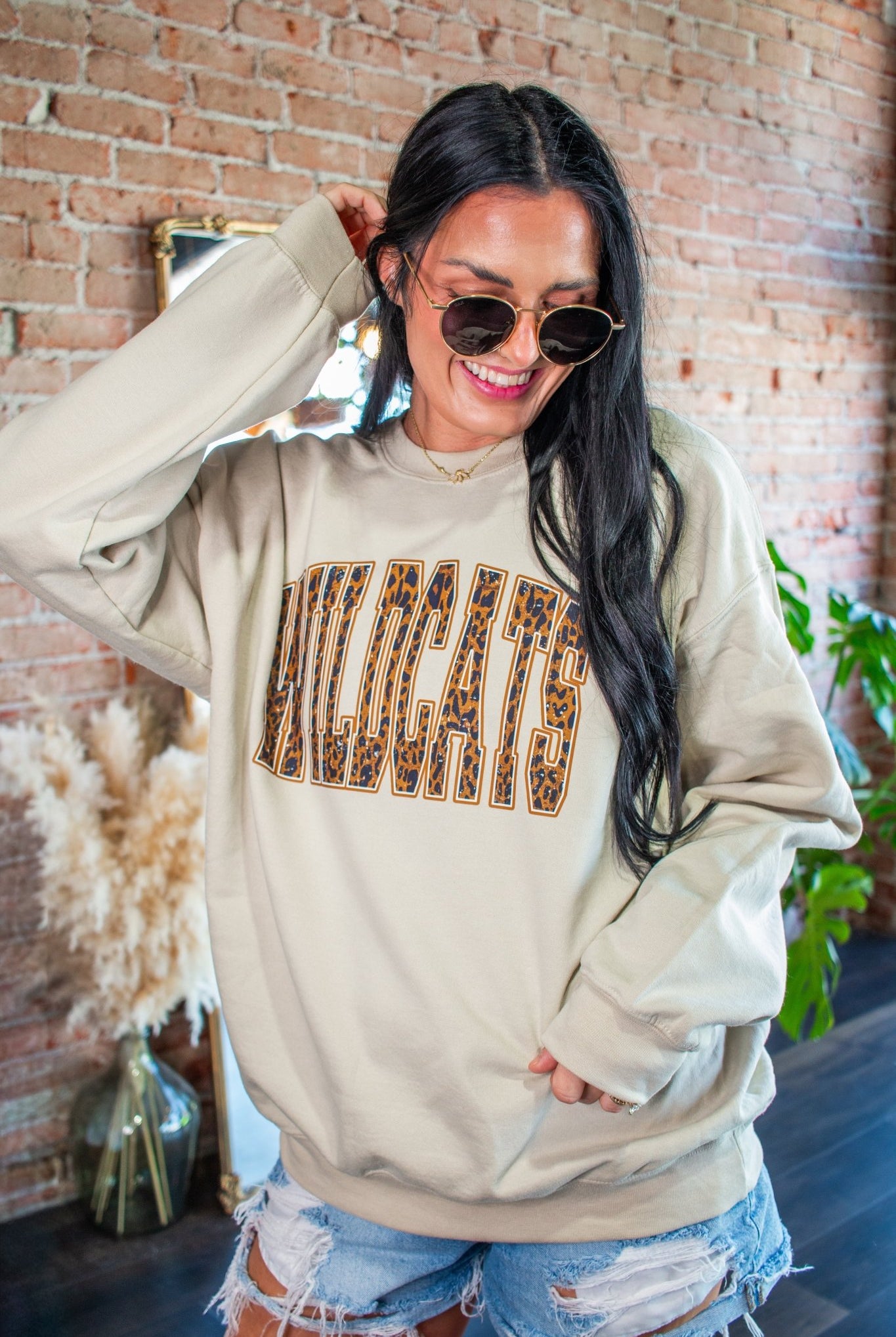 Leopard Wildcats Graphic Sweatshirt - Southern Chic Tees & Boutique