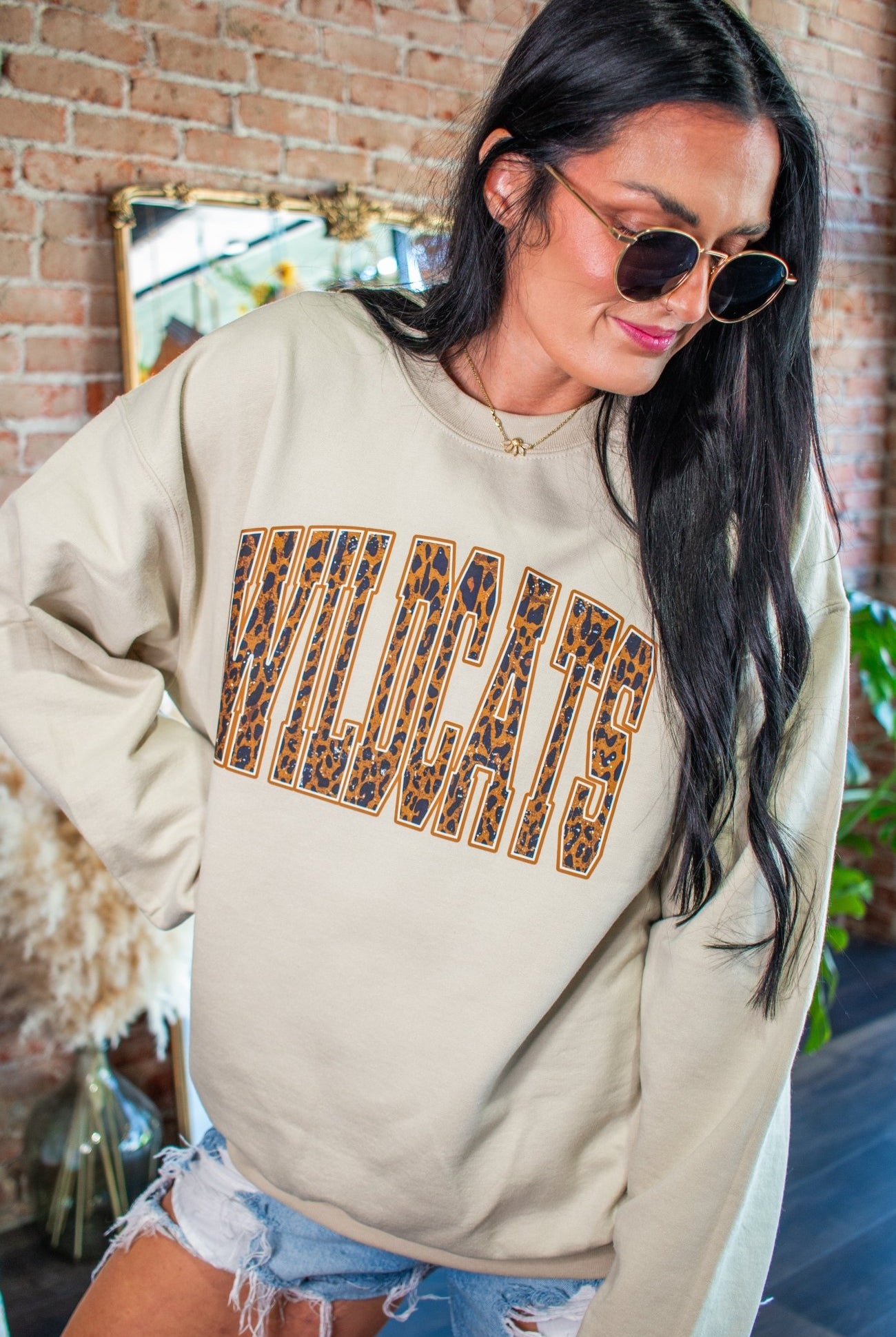 Leopard Wildcats Graphic Sweatshirt - Southern Chic Tees & Boutique