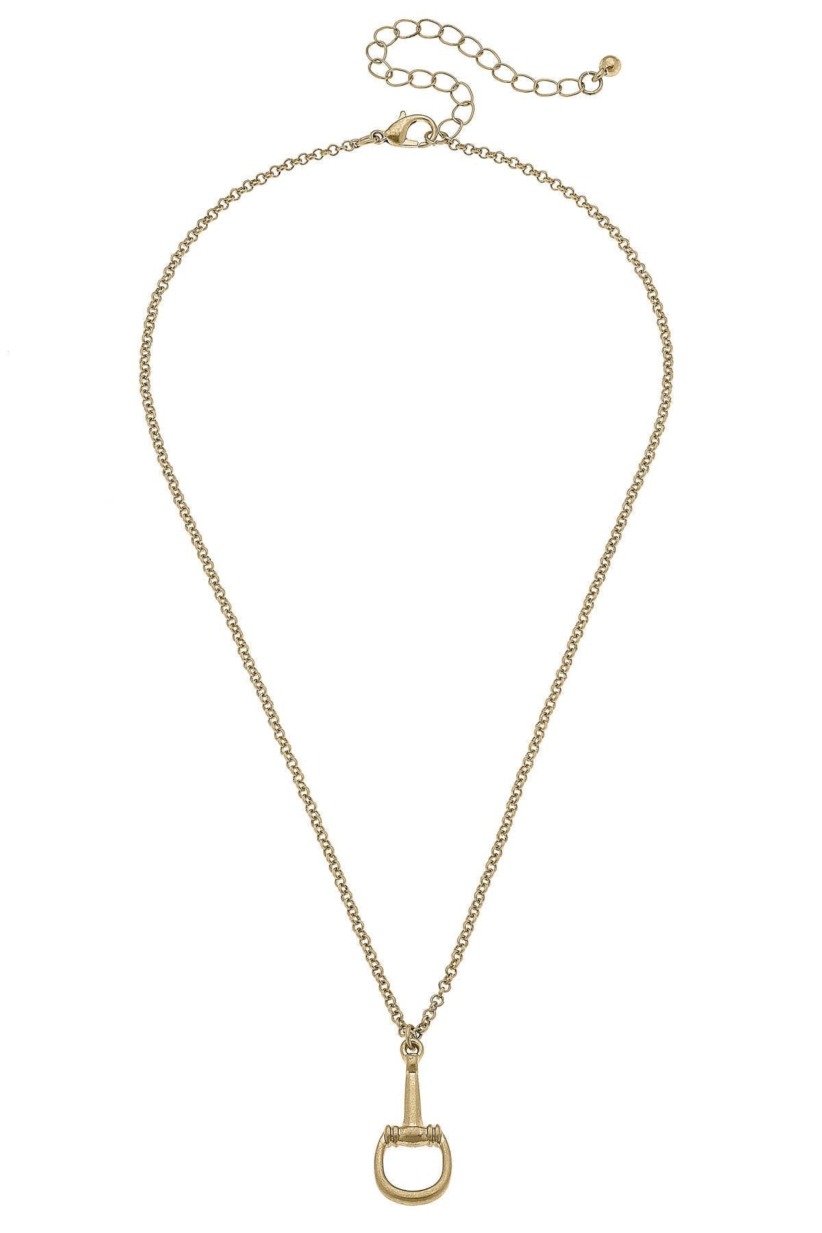 Lou Ann Horsebit Pendant Necklace - Southern Chic Tees & Boutique