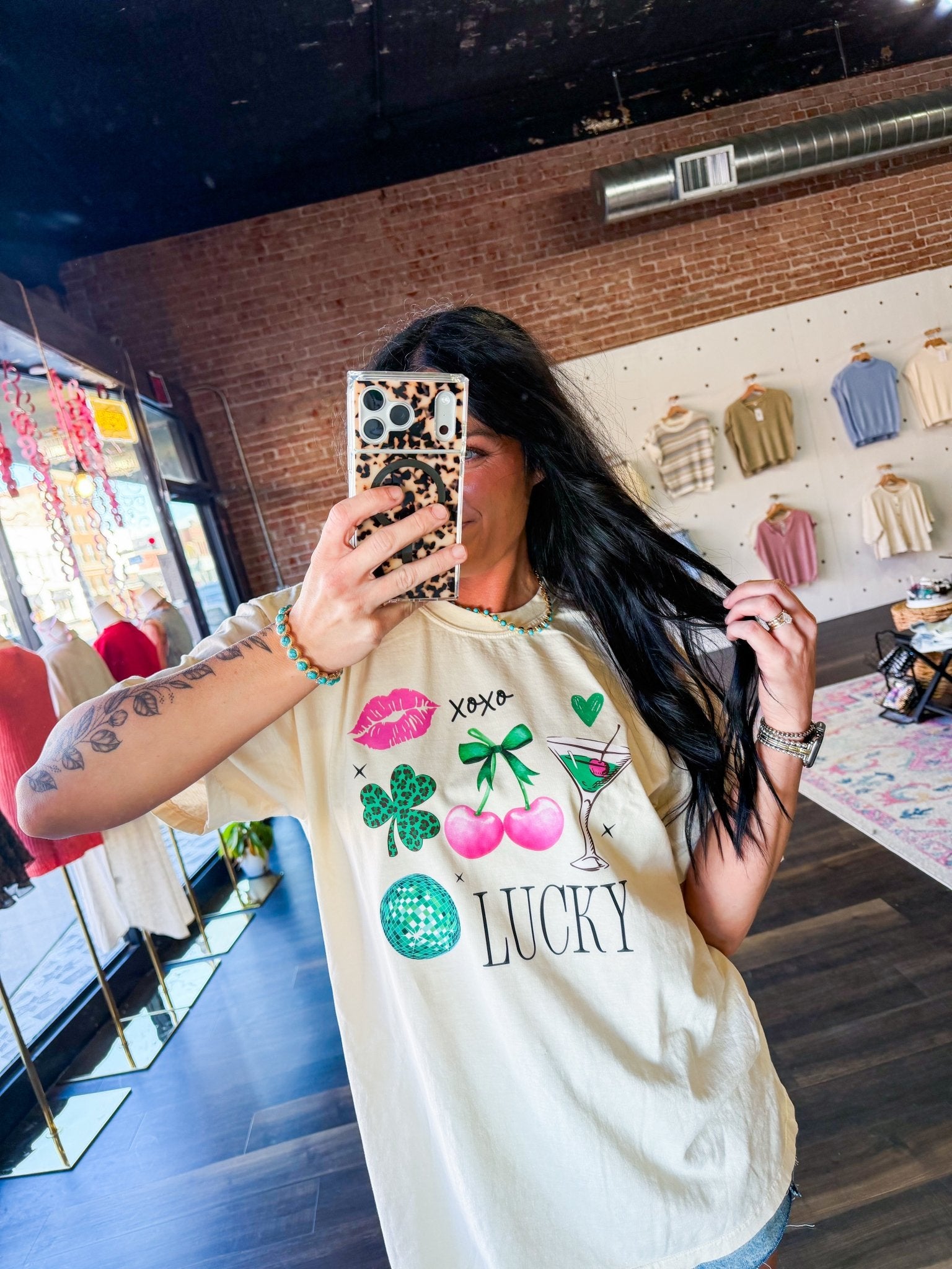 Lucky Girl Graphic Tee - Southern Chic Tees & Boutique