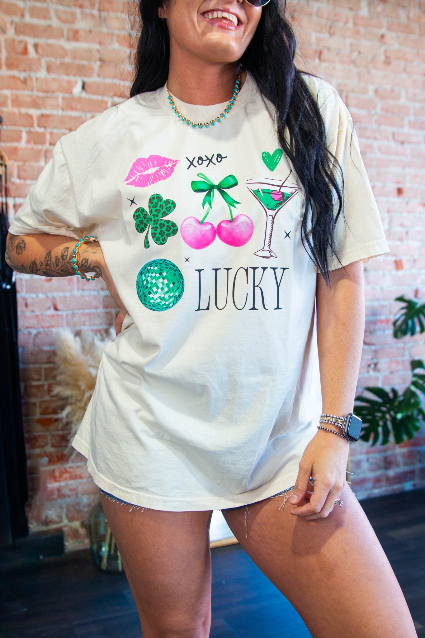 Lucky Girl Graphic Tee - Southern Chic Tees & Boutique