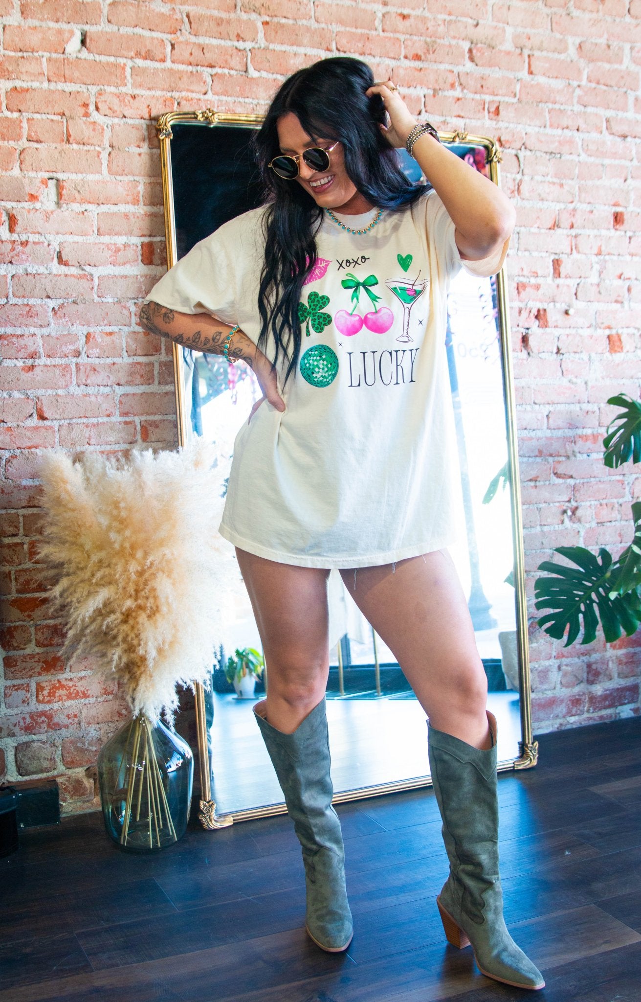 Lucky Girl Graphic Tee - Southern Chic Tees & Boutique