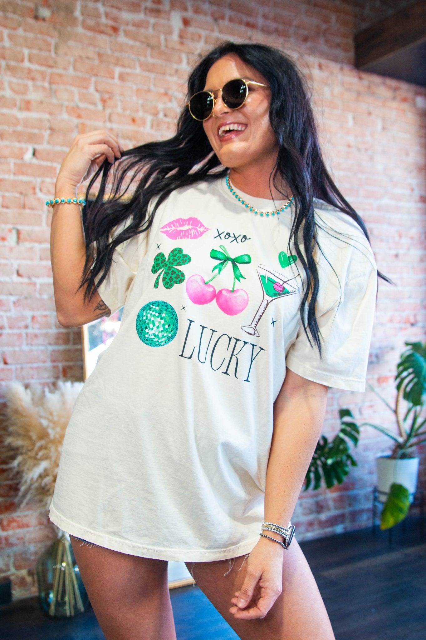 Lucky Girl Graphic Tee - Southern Chic Tees & Boutique